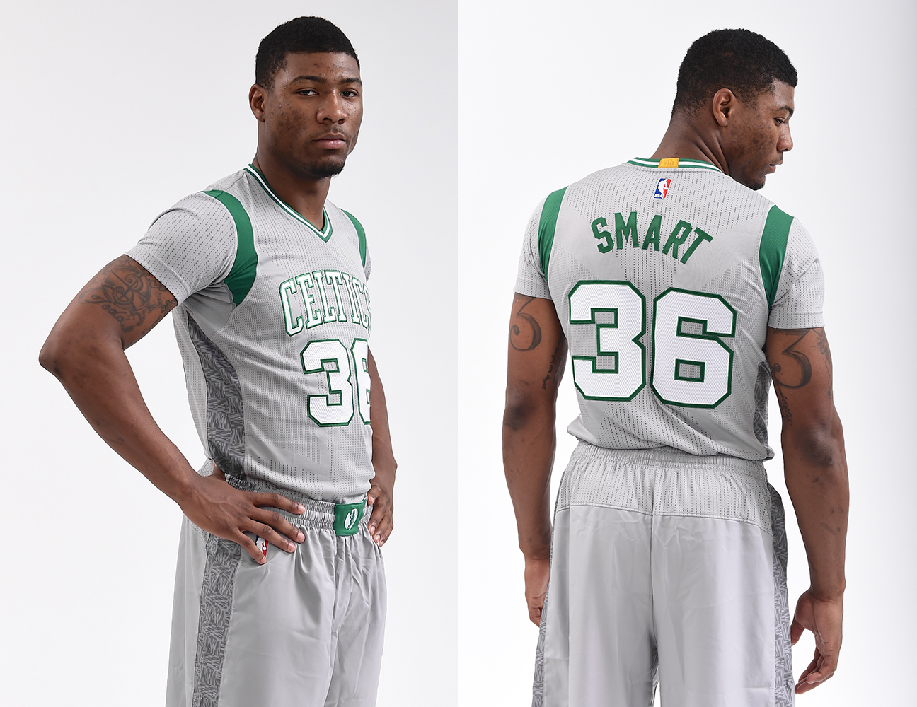 The Celtics unveil hideous grey, sleeved uniforms 