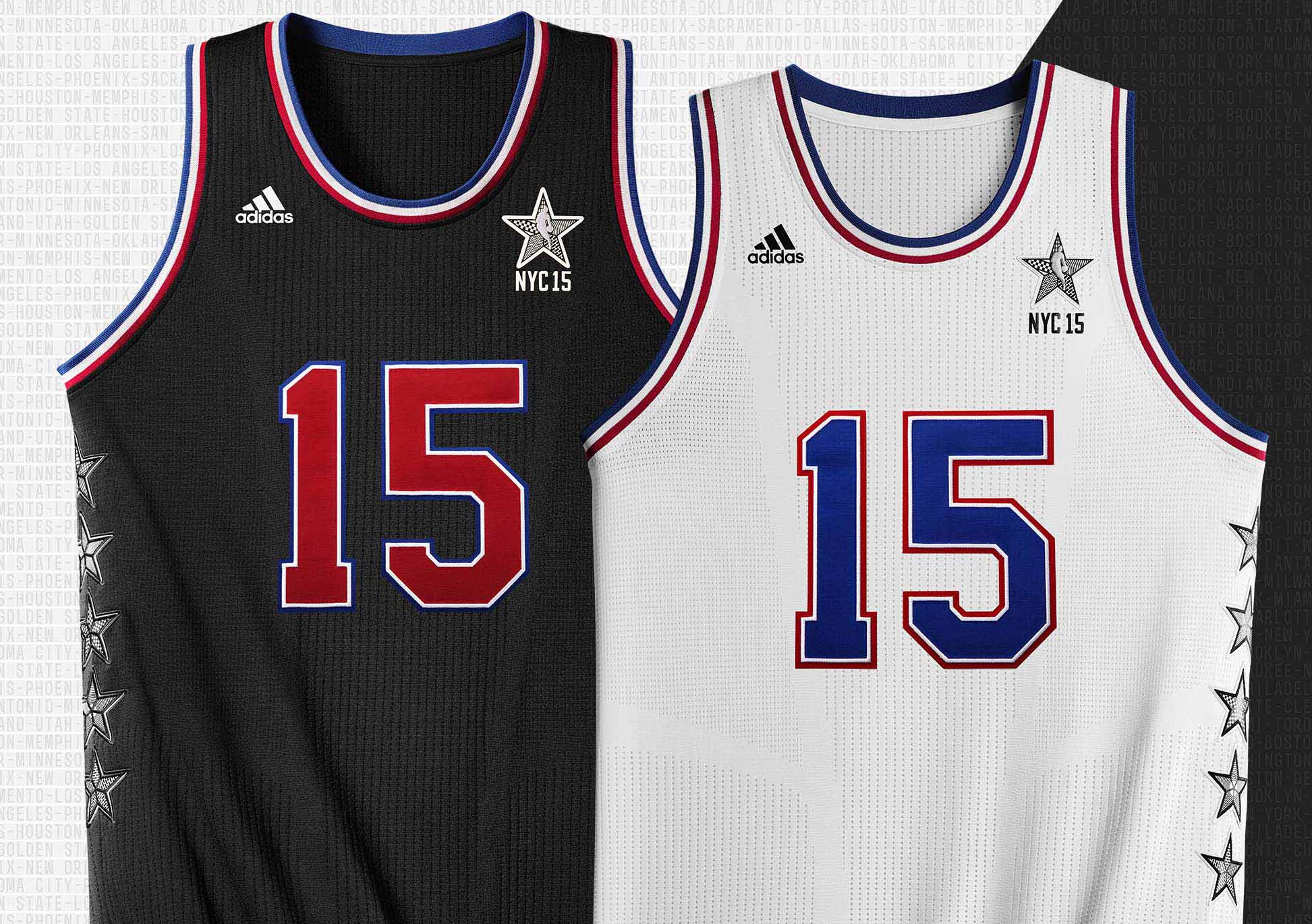 The 2015 NBA All-Star Game uniforms pay homage to New York