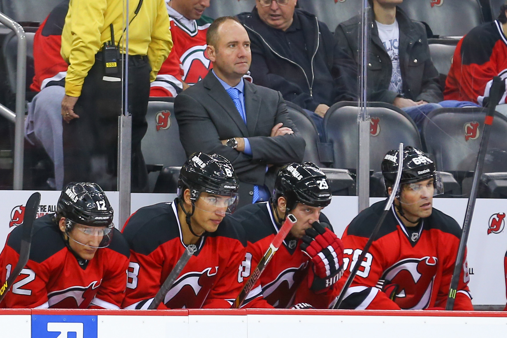 Fired coach Peter DeBoer wasn't the issue in New Jersey. (Ed Mulholland, USA TODAY Sports)