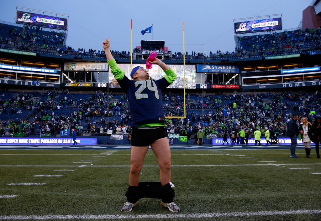 This pantless Seahawks fan was the real winner on Sunday