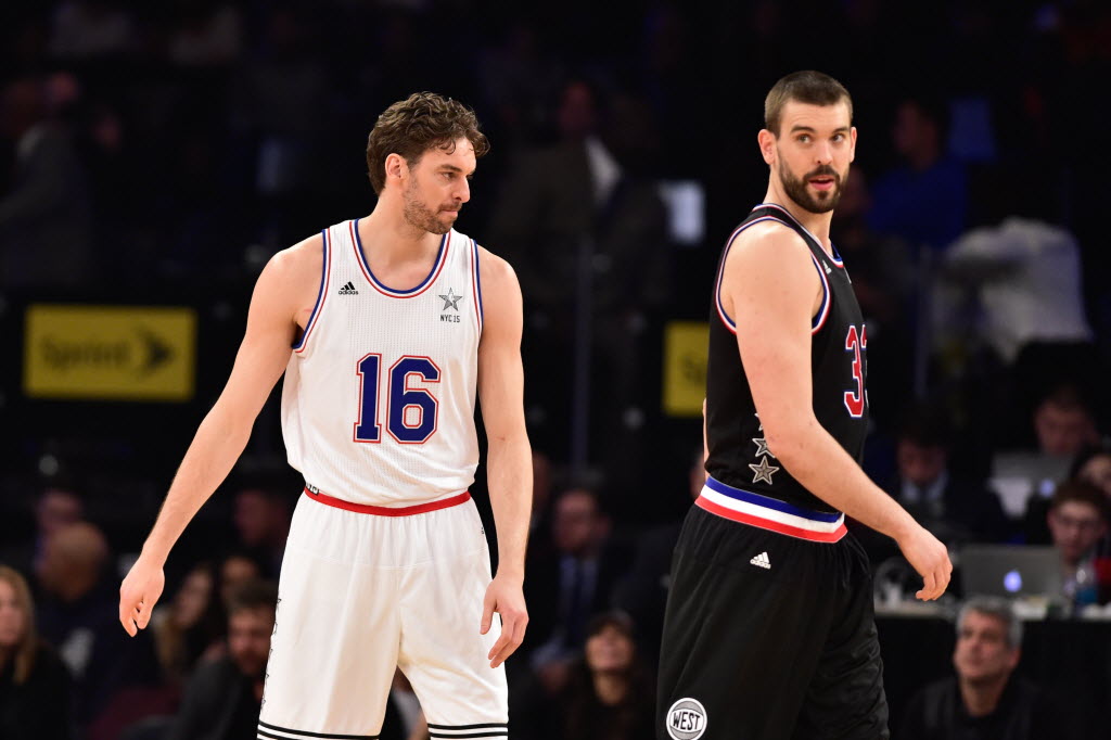 Gasol Brothers Tip-Off the 2015 NBA All-Star Game 
