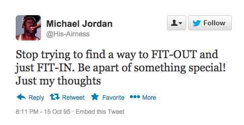 michael jordan tweet