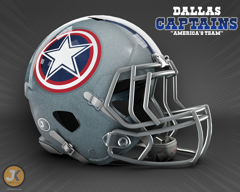 NFL helmets reimagined by super design team – Mrs. Farrell