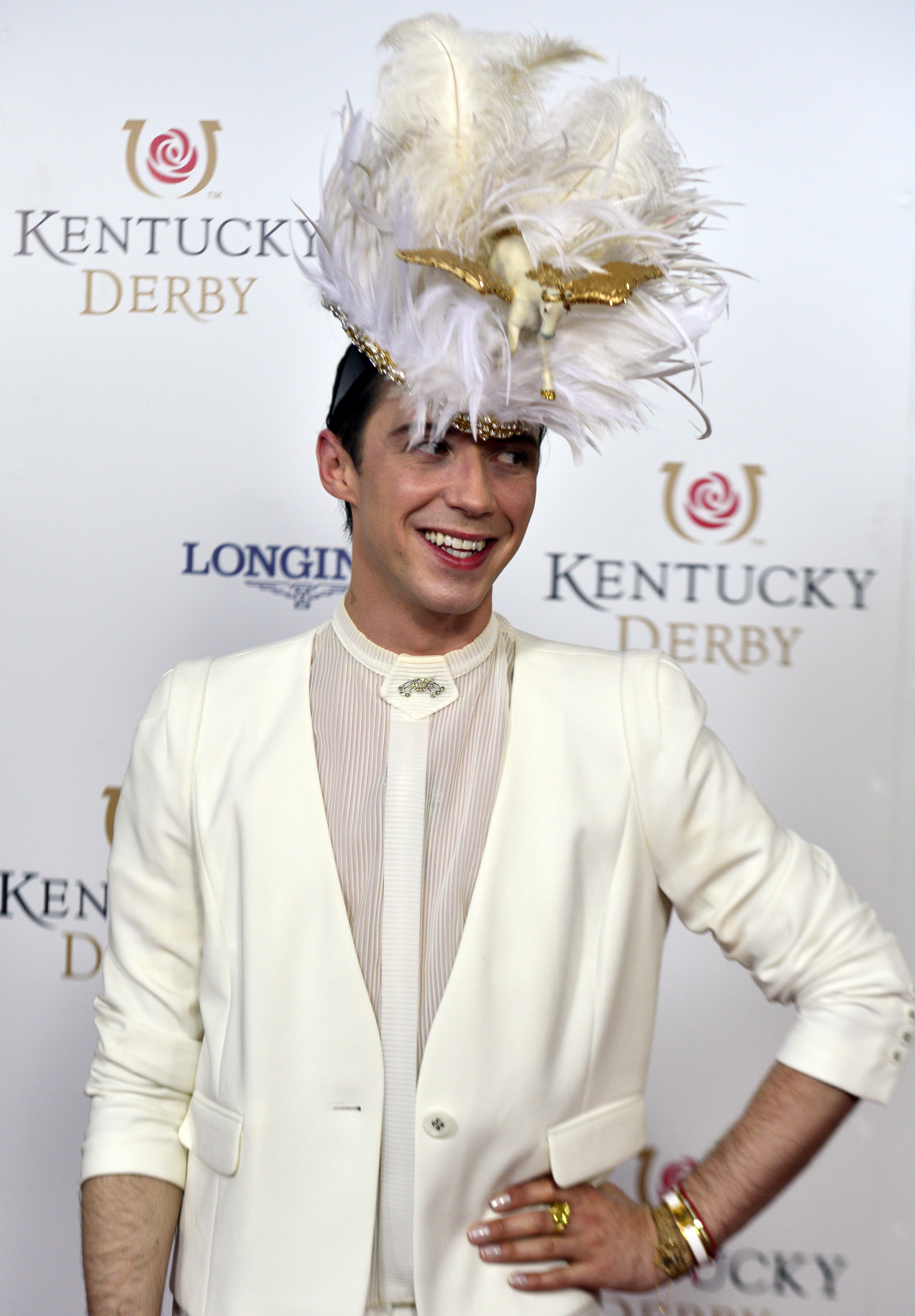 Johnny Weir s custom made Kentucky Derby hat will be aggressive