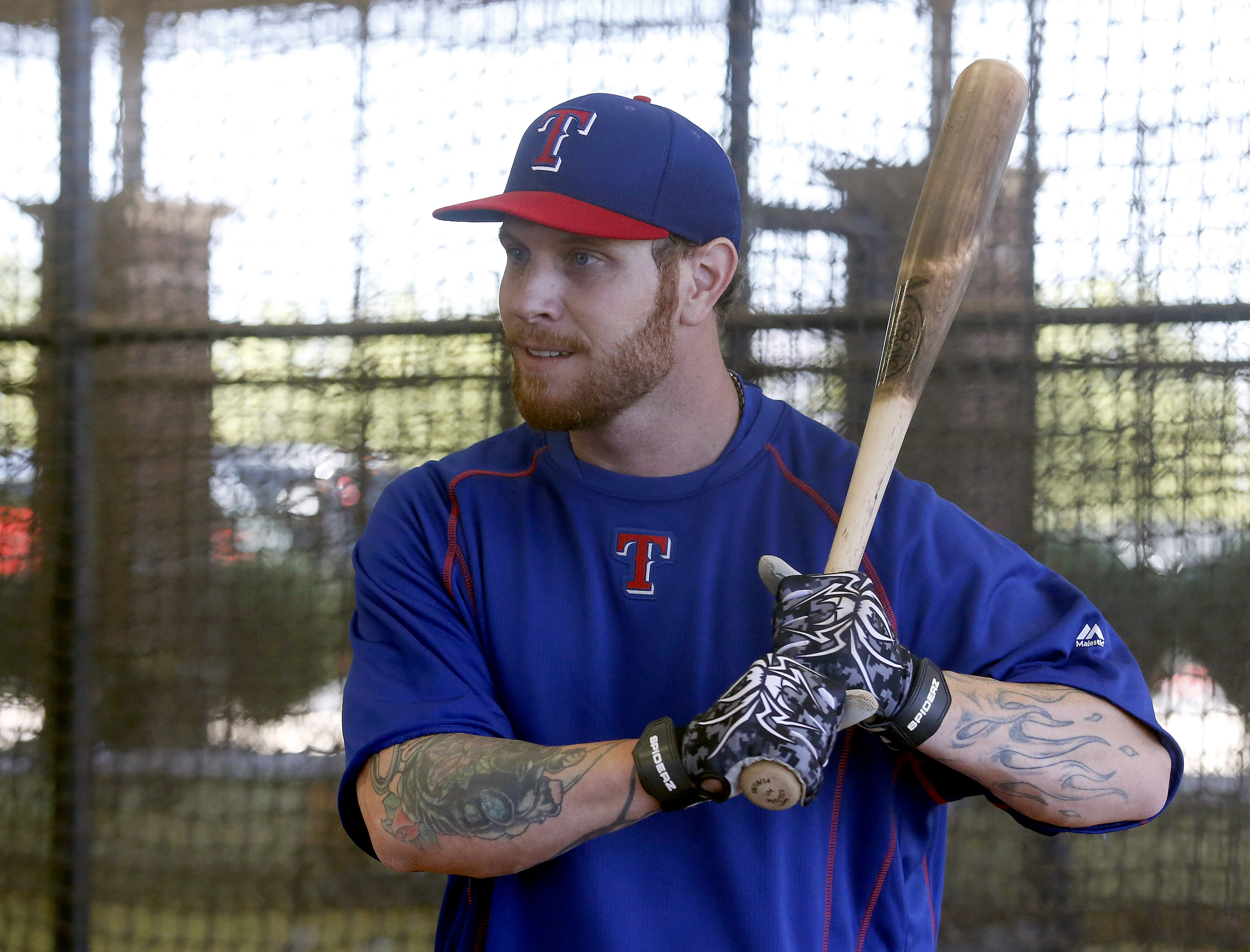 Josh Hamilton sent the Rangers video of himself hitting while he was still  on the Angels