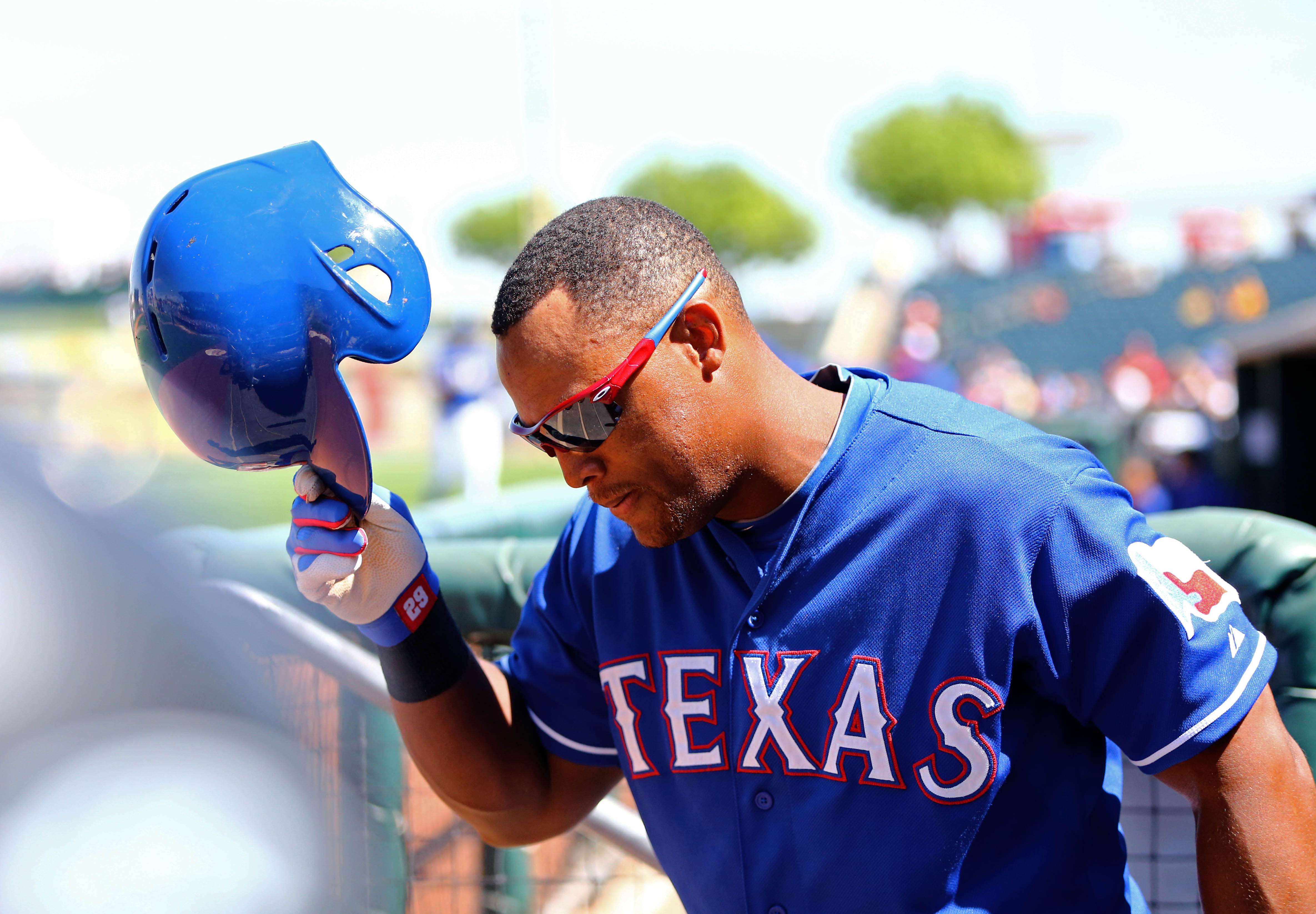 Just because Adrian Beltre reached 3,000 hits doesn't mean you can touch  his head