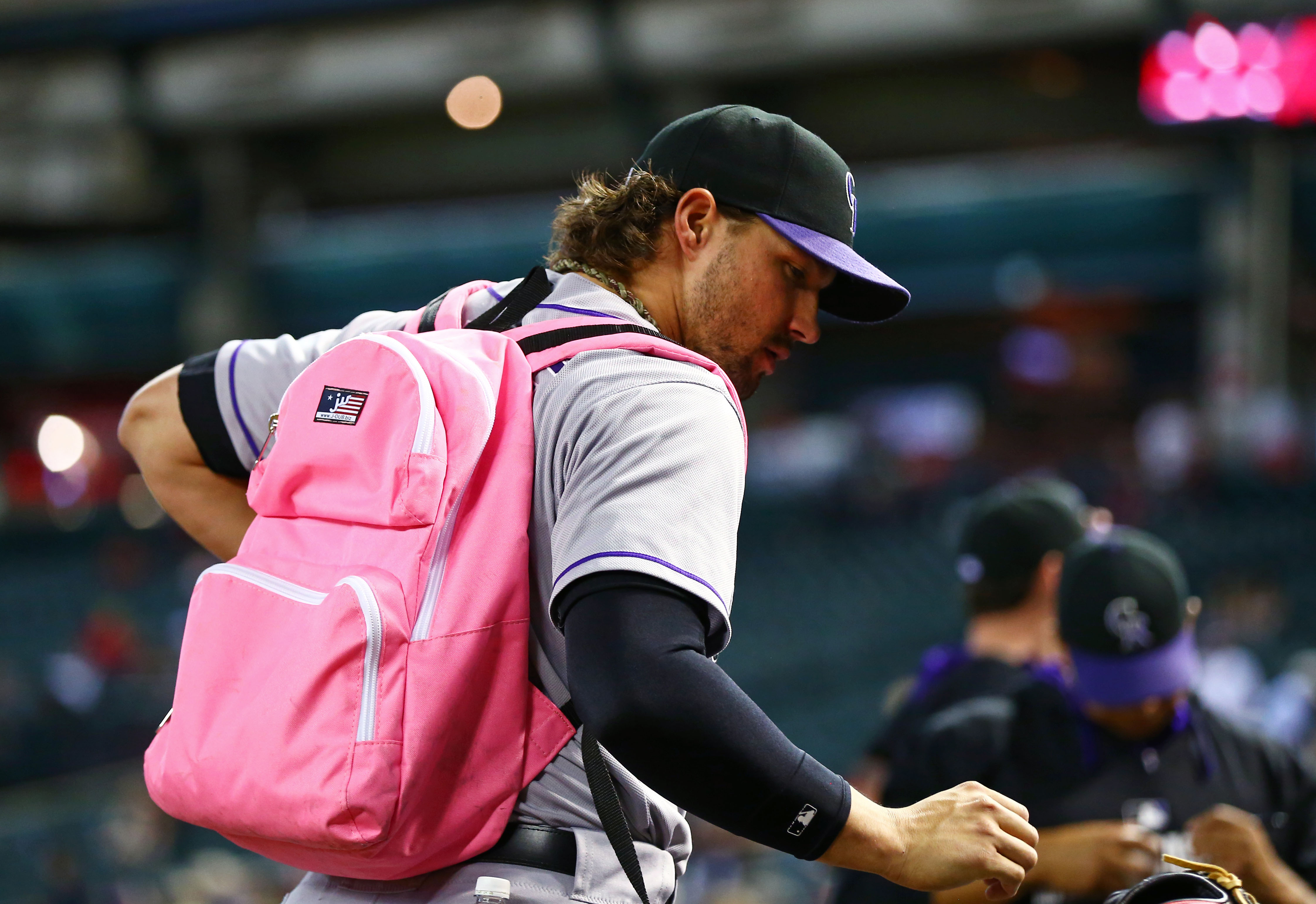 Pitcher in Pink: Baseball Rookies Wear Girly Backpacks as Part of Hazing  Ritual