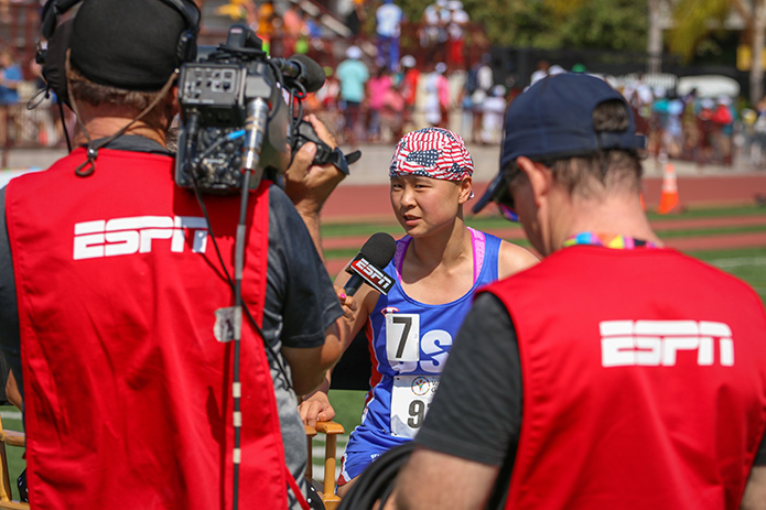 Olivia became the star of Special Olympics (Aaron Mills/Special Olympics USA)