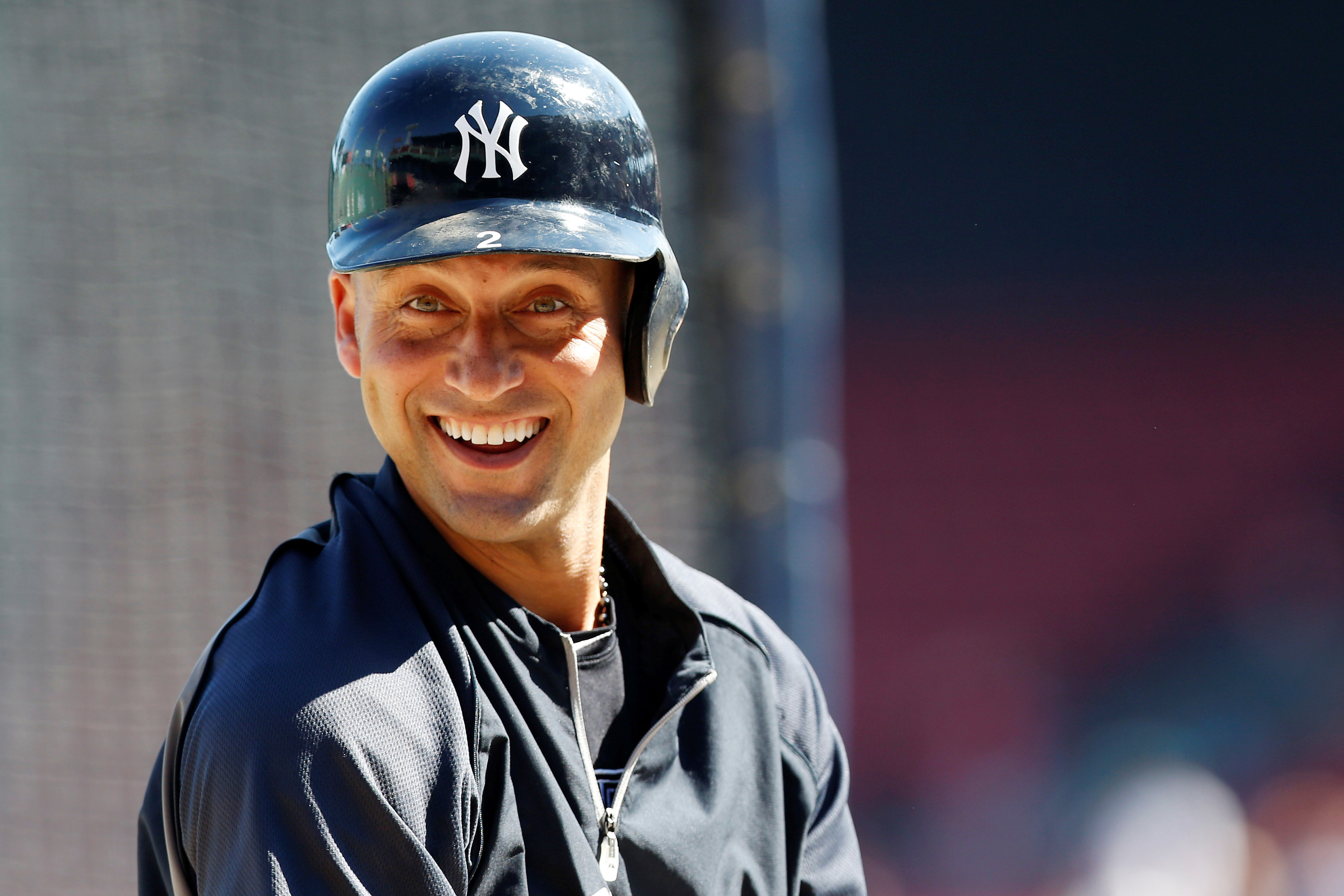 Sep 28, 2014; Boston, MA, USA; New York Yankees shortstop Derek Jeter (2) takes batting practice before the game against the Boston Red Sox at Fenway Park. Mandatory Credit: Greg M. Cooper-USA TODAY Sports ORG XMIT: USATSI-170130 ORIG FILE ID: 20140928_pjc_sj7_105.JPG