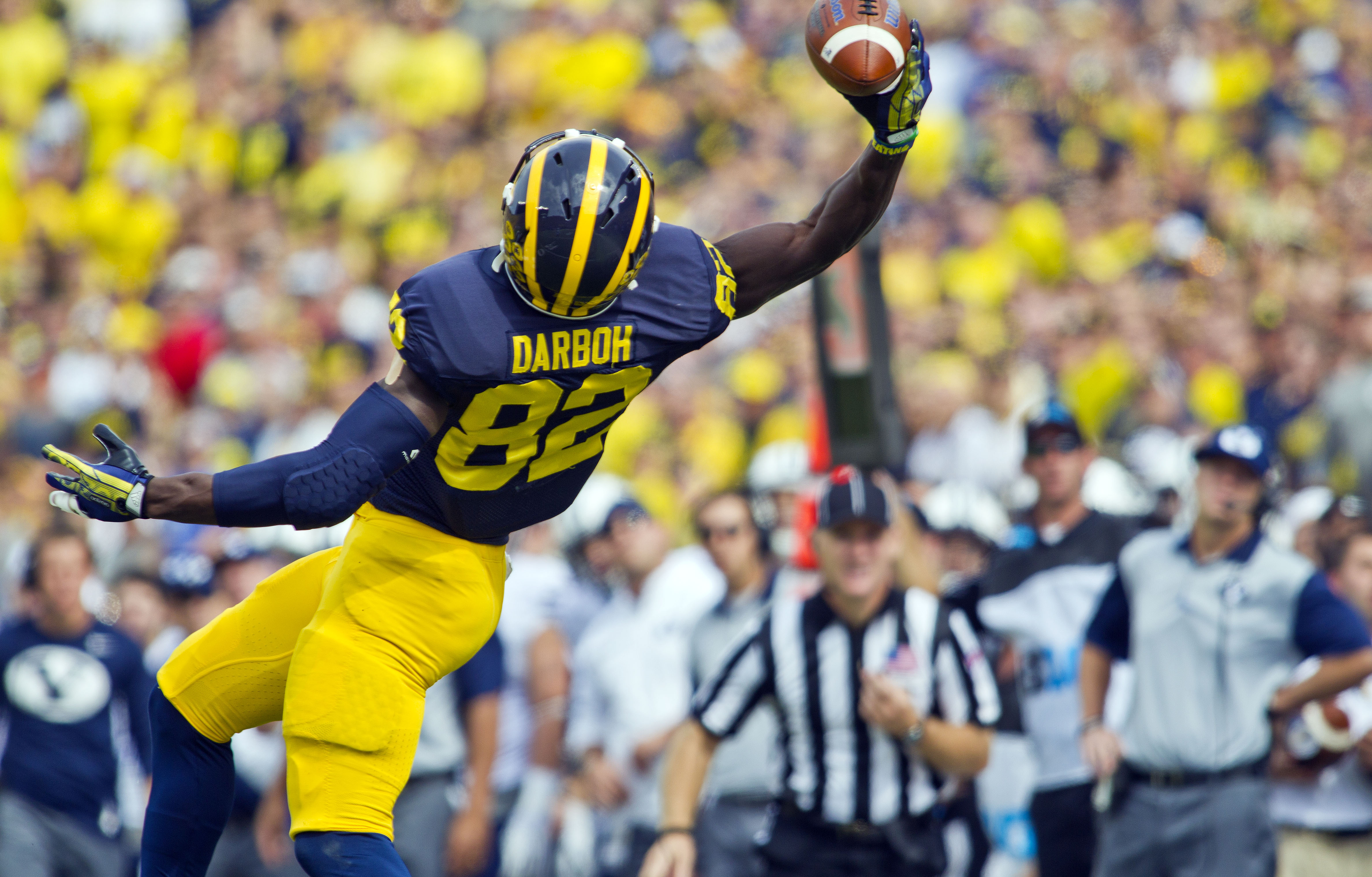 Former BYU WR Pulls Down One-Handed Catch At NFL Camp