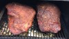 Two 9-pound briskets smoked by Herb Hand. (Courtesy of Herb Hand)