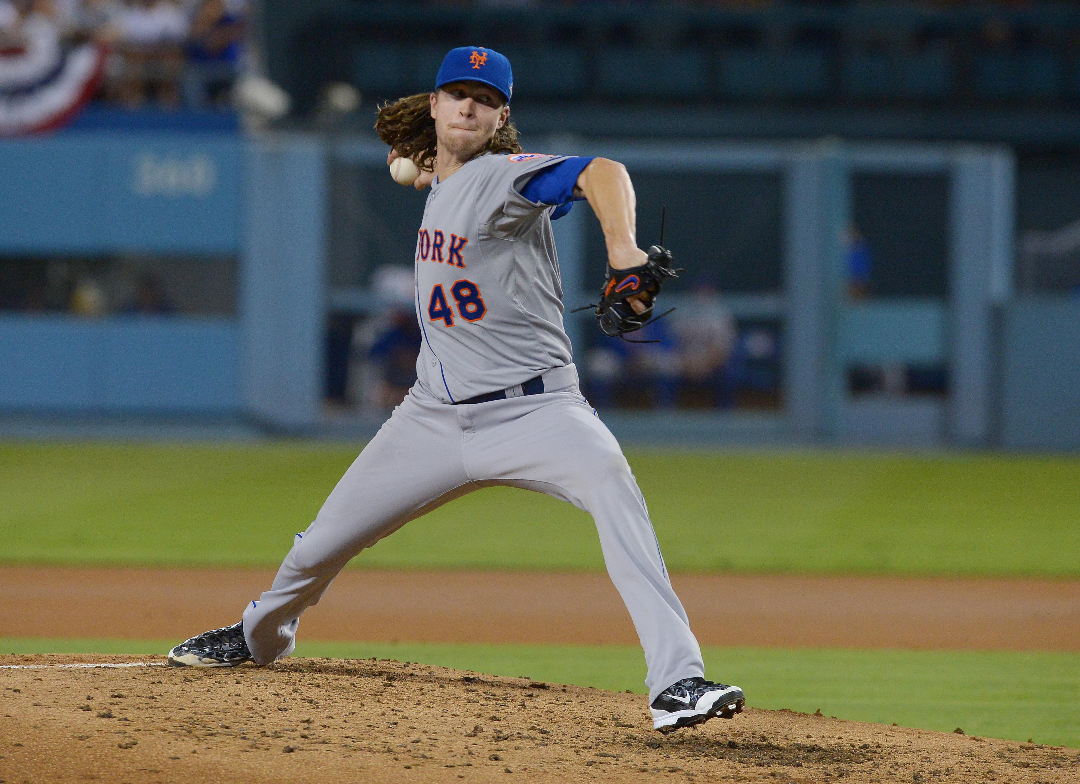 November mane: Postseason will be end of Jacob deGrom's long locks - ABC7  Los Angeles