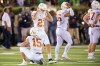 Texas kicker Nick Rose reacts after missing a field goal in the second quarter against Notre Dame. (Matt Cashore-USA TODAY Sports)