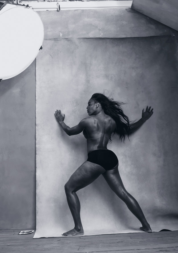 Serena Williams posesfor famed photographer Annie Leibovitz
