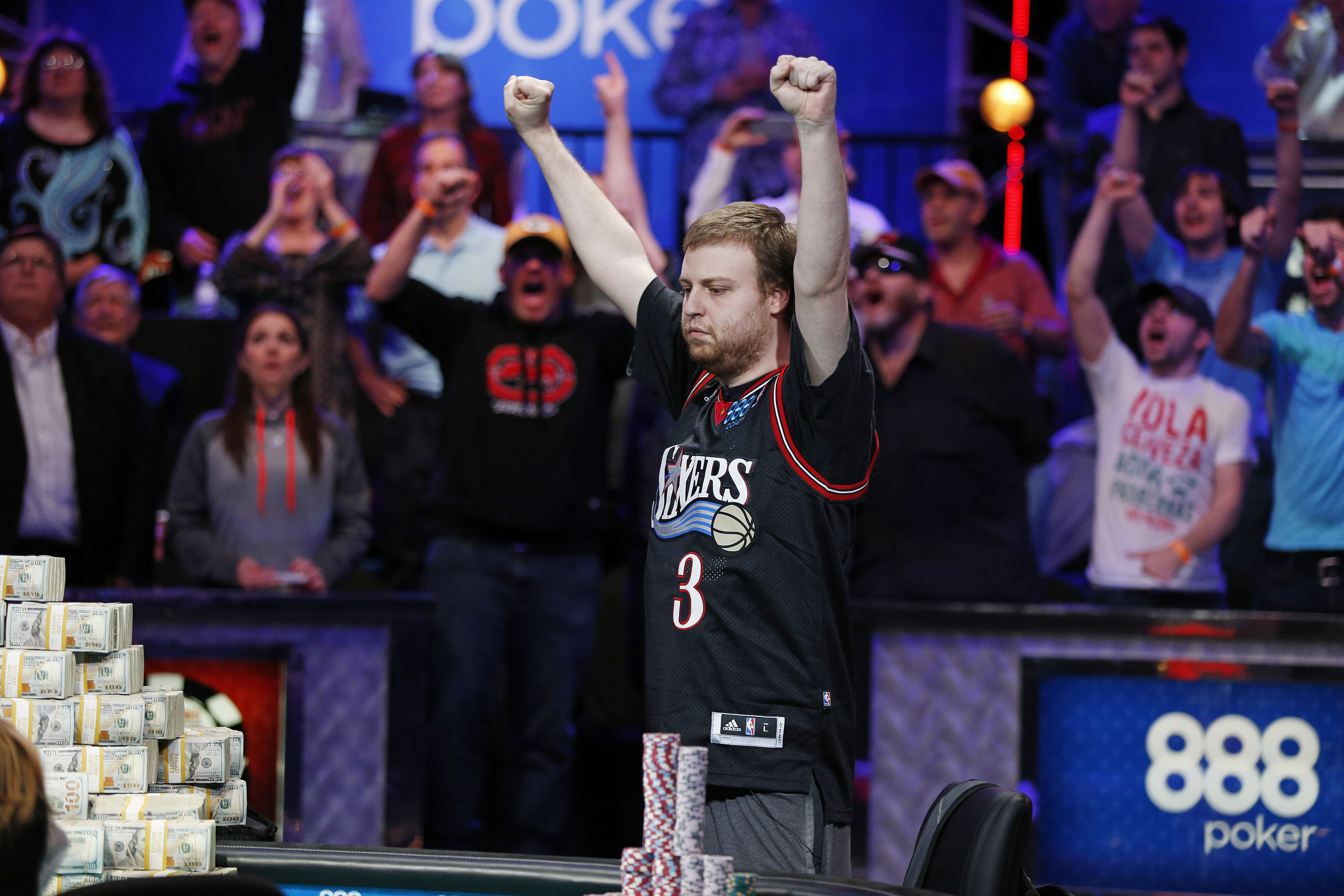Trust the process Man wins World Series of Poker in 76ers jersey For