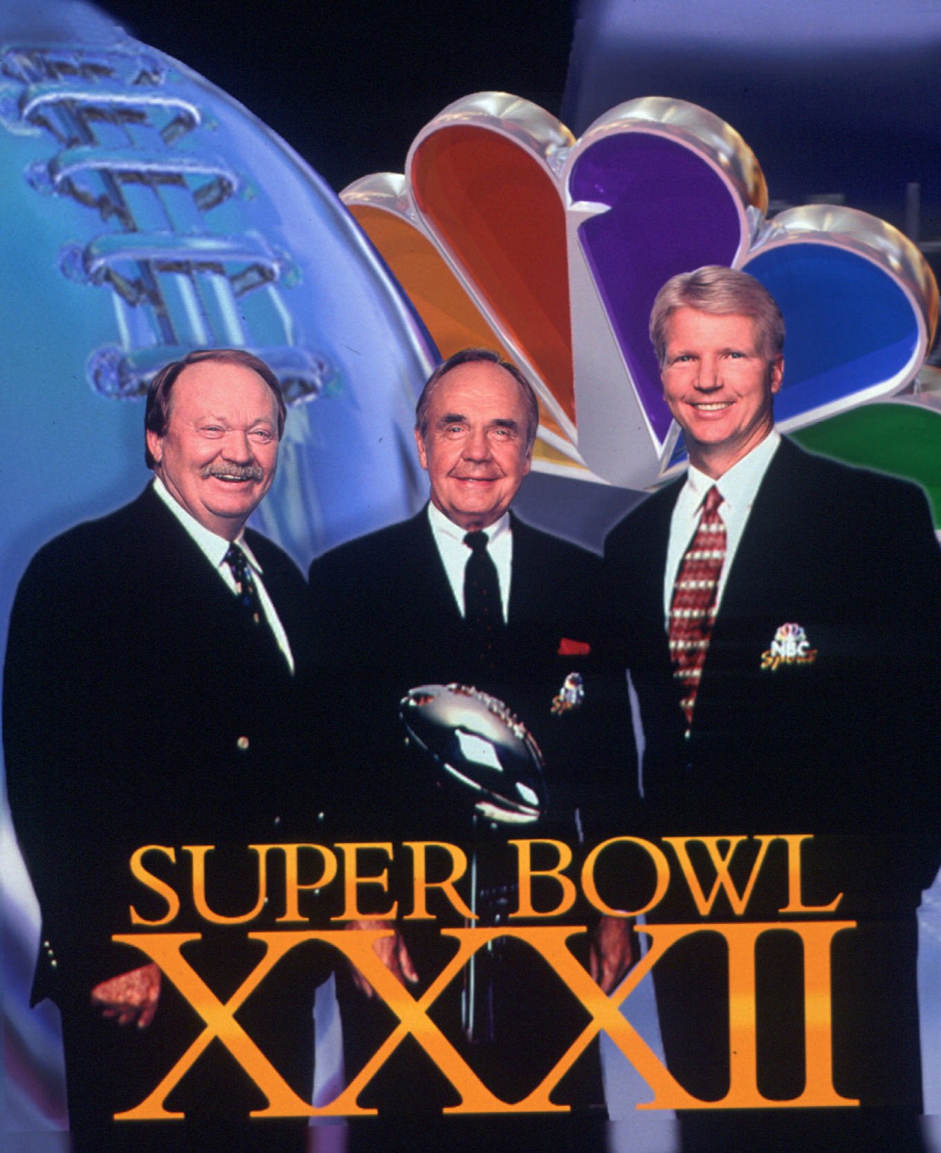 Die Moderatoren des Super Bowl XXX Phil Simms und joe Montana, USA