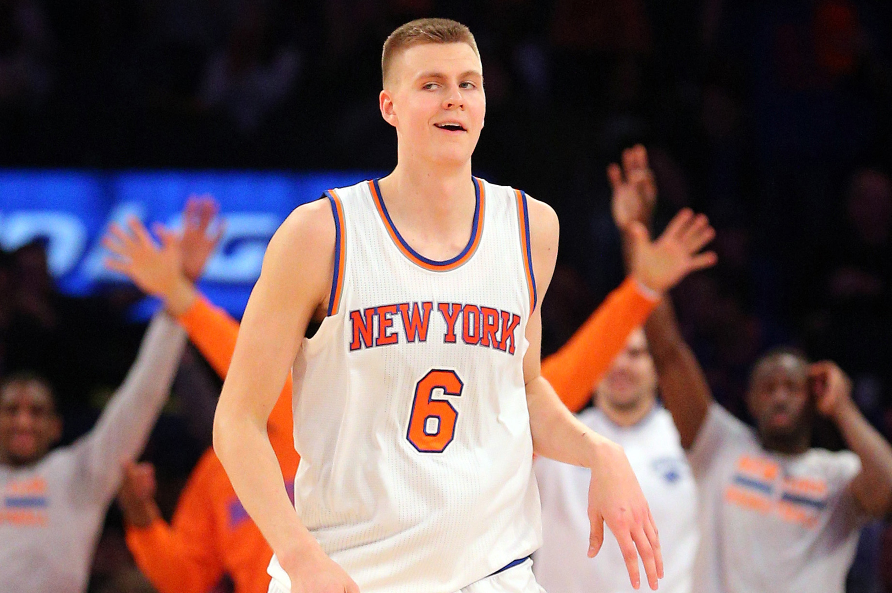 Kristaps Porzingis looks absolutely jacked in a recent workout photo