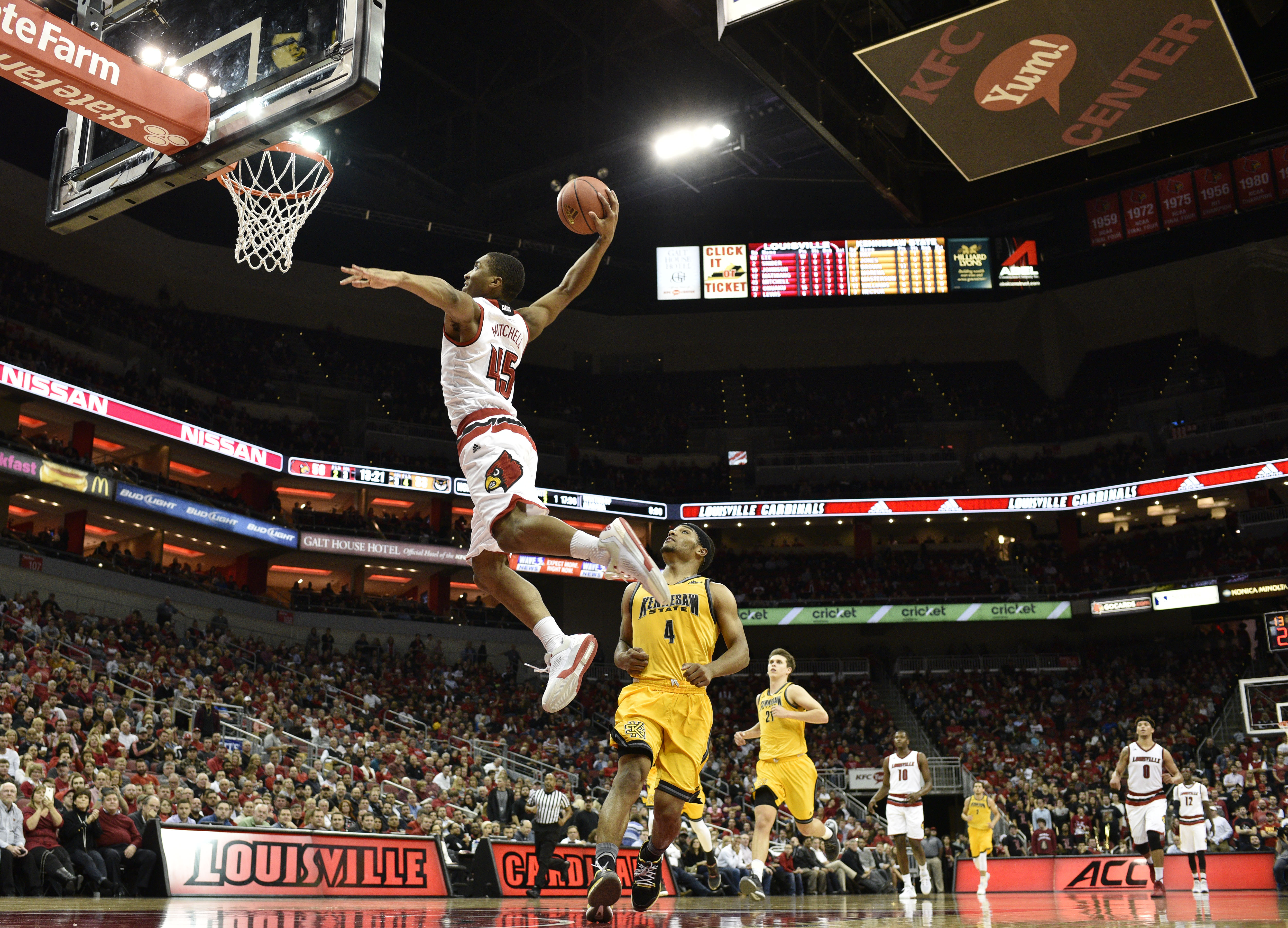 Louisville guard Donovan Mitchell's putback slam reminds us that