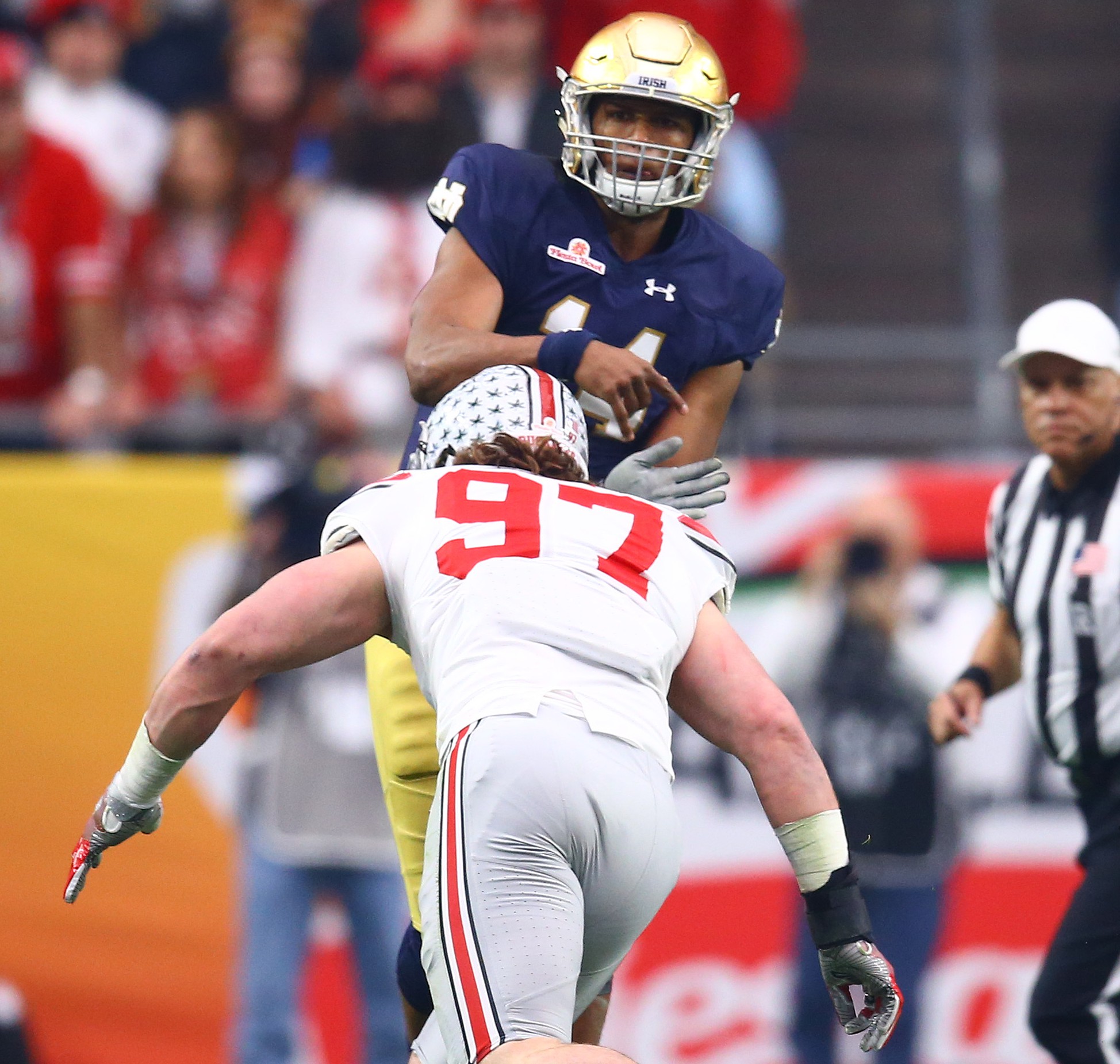 Ohio State star Bosa ejected from Fiesta Bowl for targeting