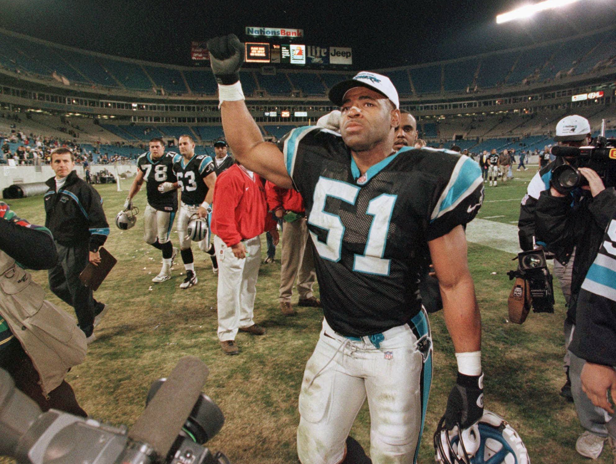 The story behind Sam Mills' Keep Pounding speech for the Panthers