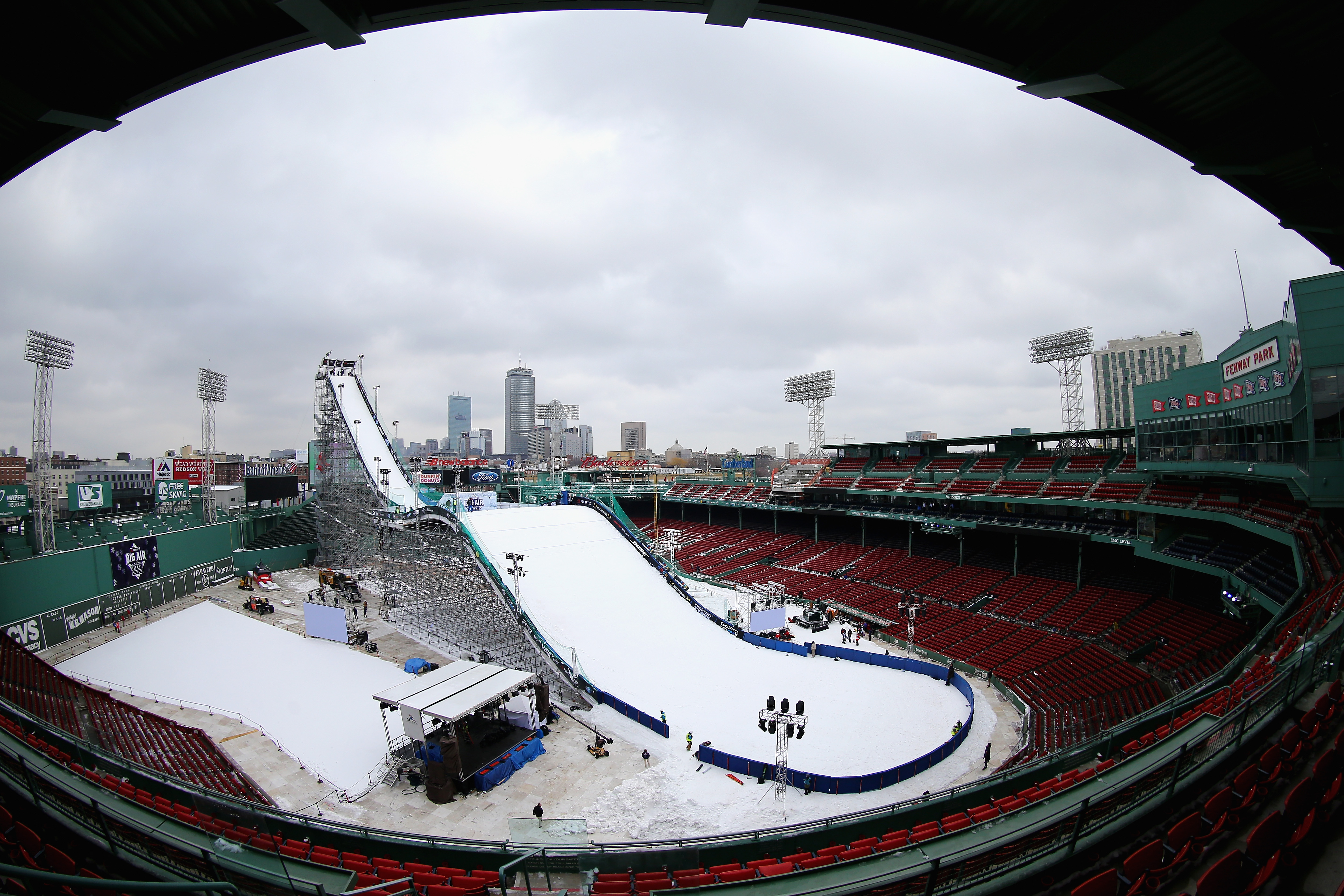 Boston snow: Photos of Fenway Park under three feet - Sports Illustrated