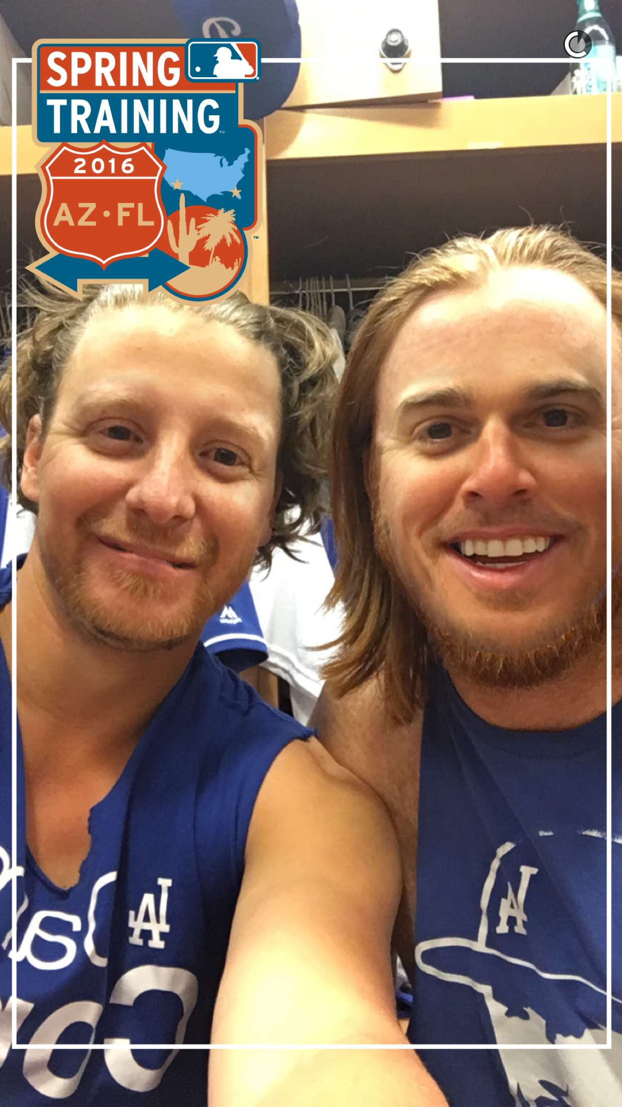 Kiké Hernandez and the Dodgers mastered filters on MLB Snapchat Day