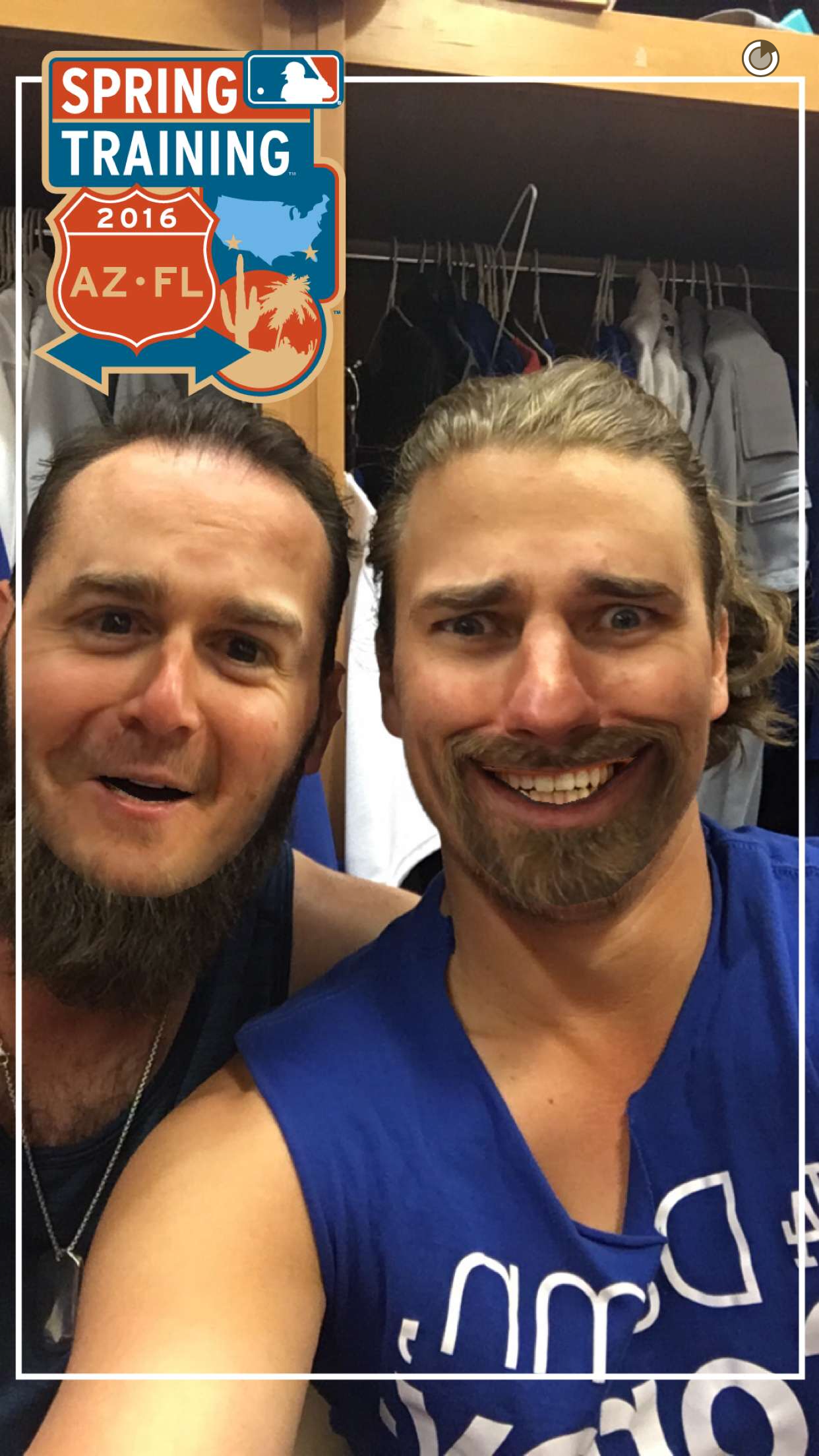 Kiké Hernandez and the Dodgers mastered filters on MLB Snapchat Day