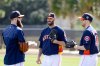 Astros starters Dallas Keuchel (left), Mike Fiers (center) and Collin McHugh. (PHOTO: Jonathan Dyer/USA TODAY Sports Images)