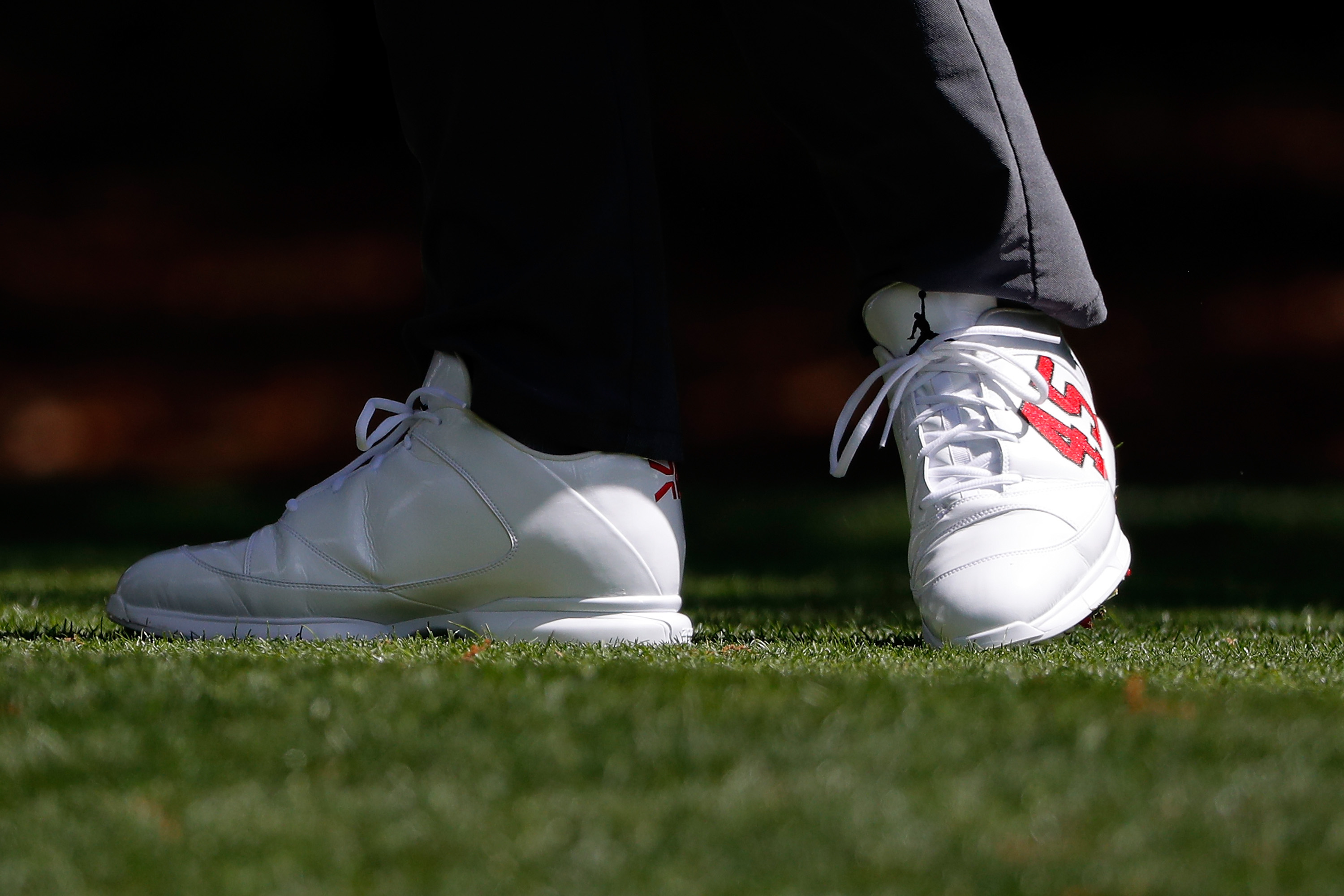 Keegan Bradley is rocking an awesome pair of Jordan golf shoes at the ...