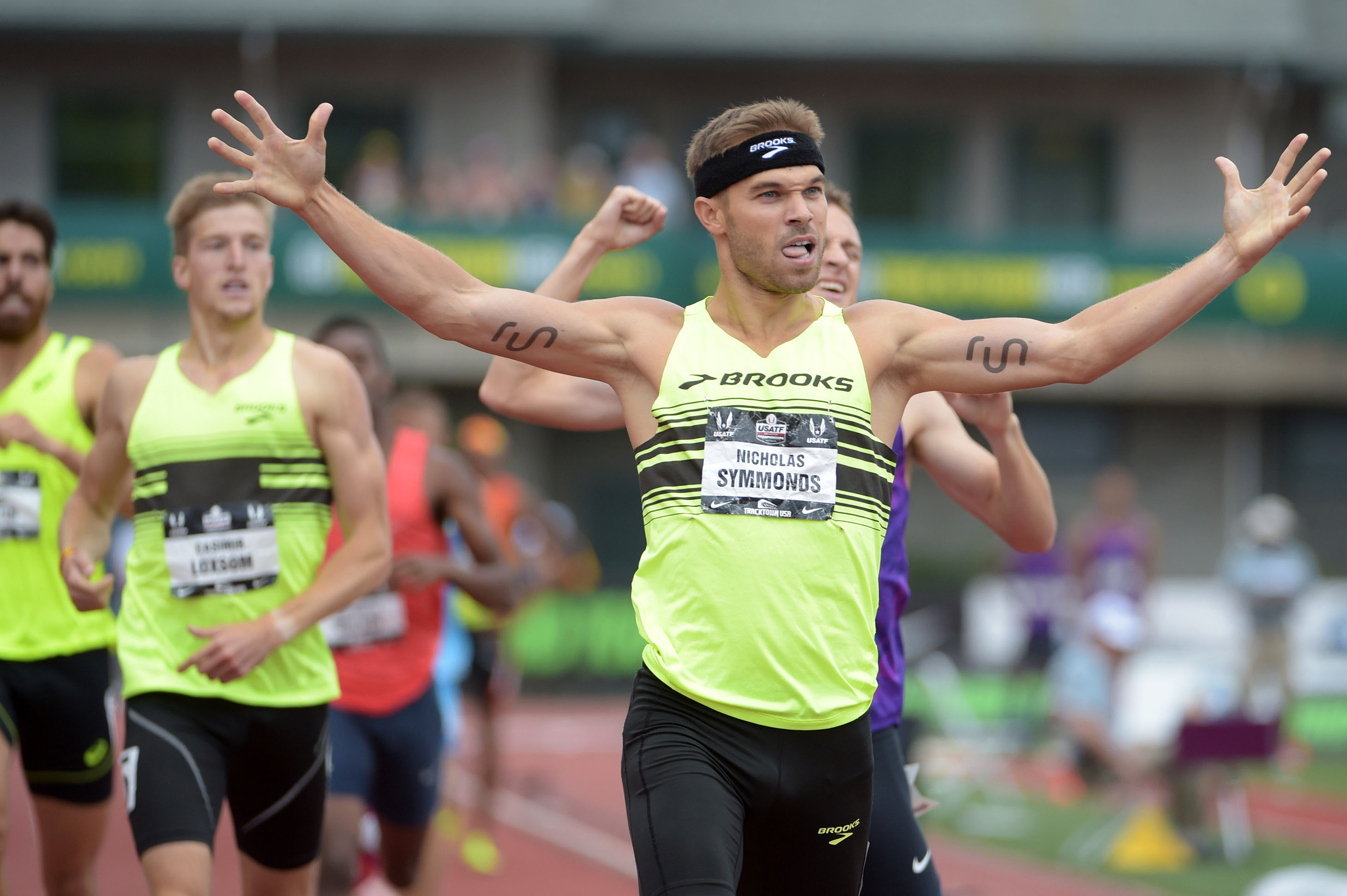 U S Track Star Nick Symmonds Sold Ad Space On His Shoulder For 21 800