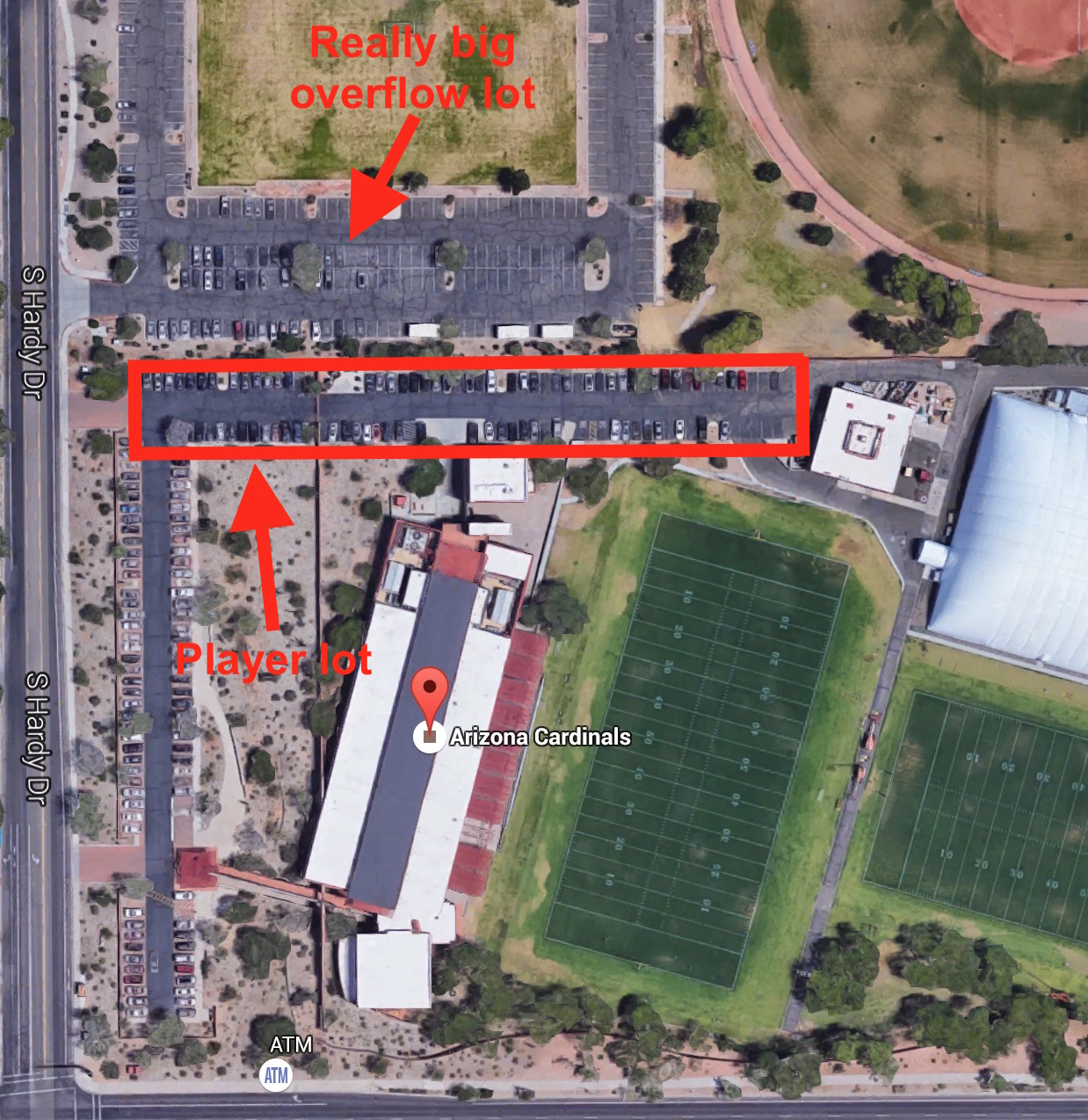 Arizona Cardinals Parking