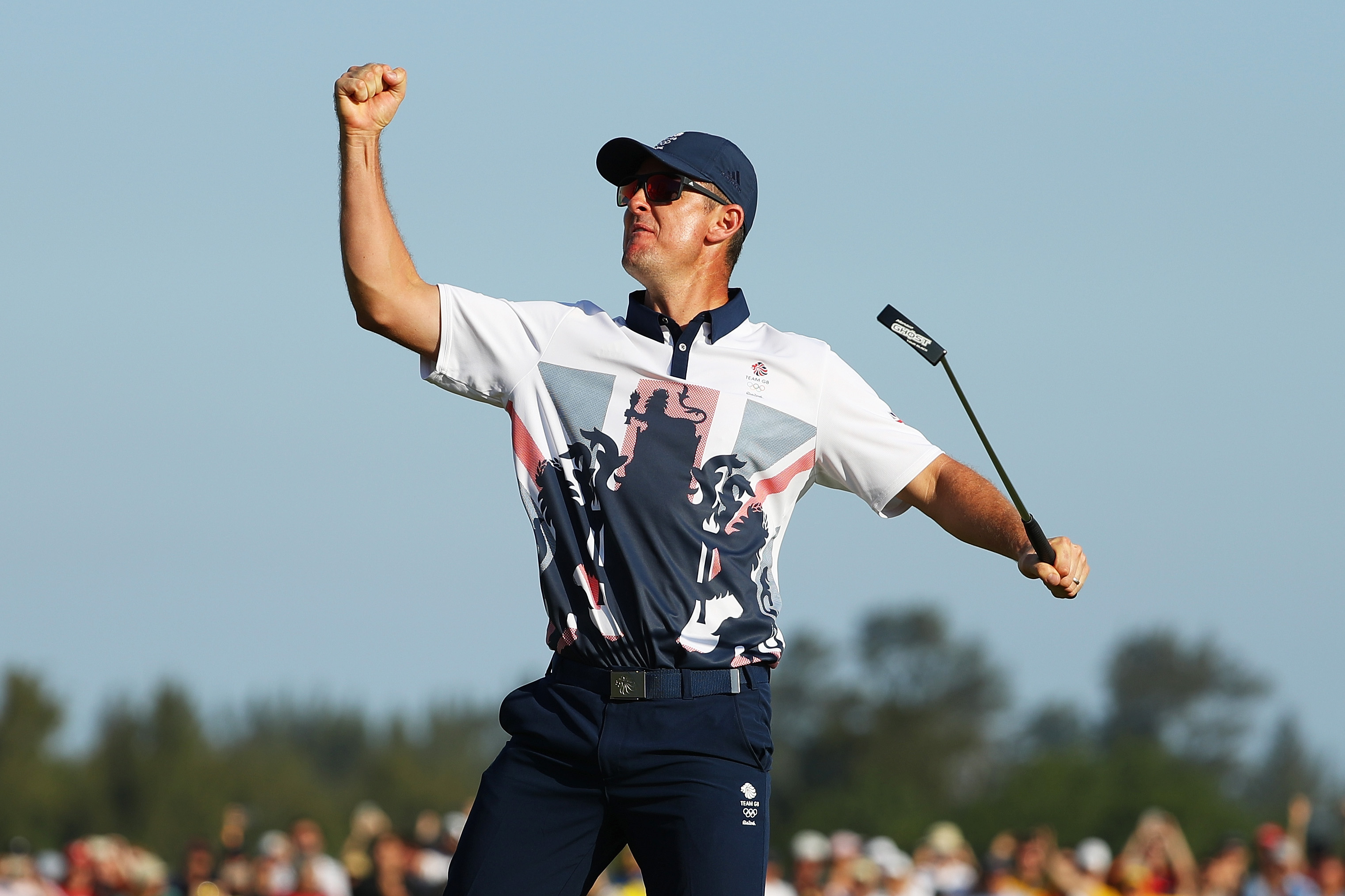 Justin Rose had the best reaction after winning golf’s first gold medal