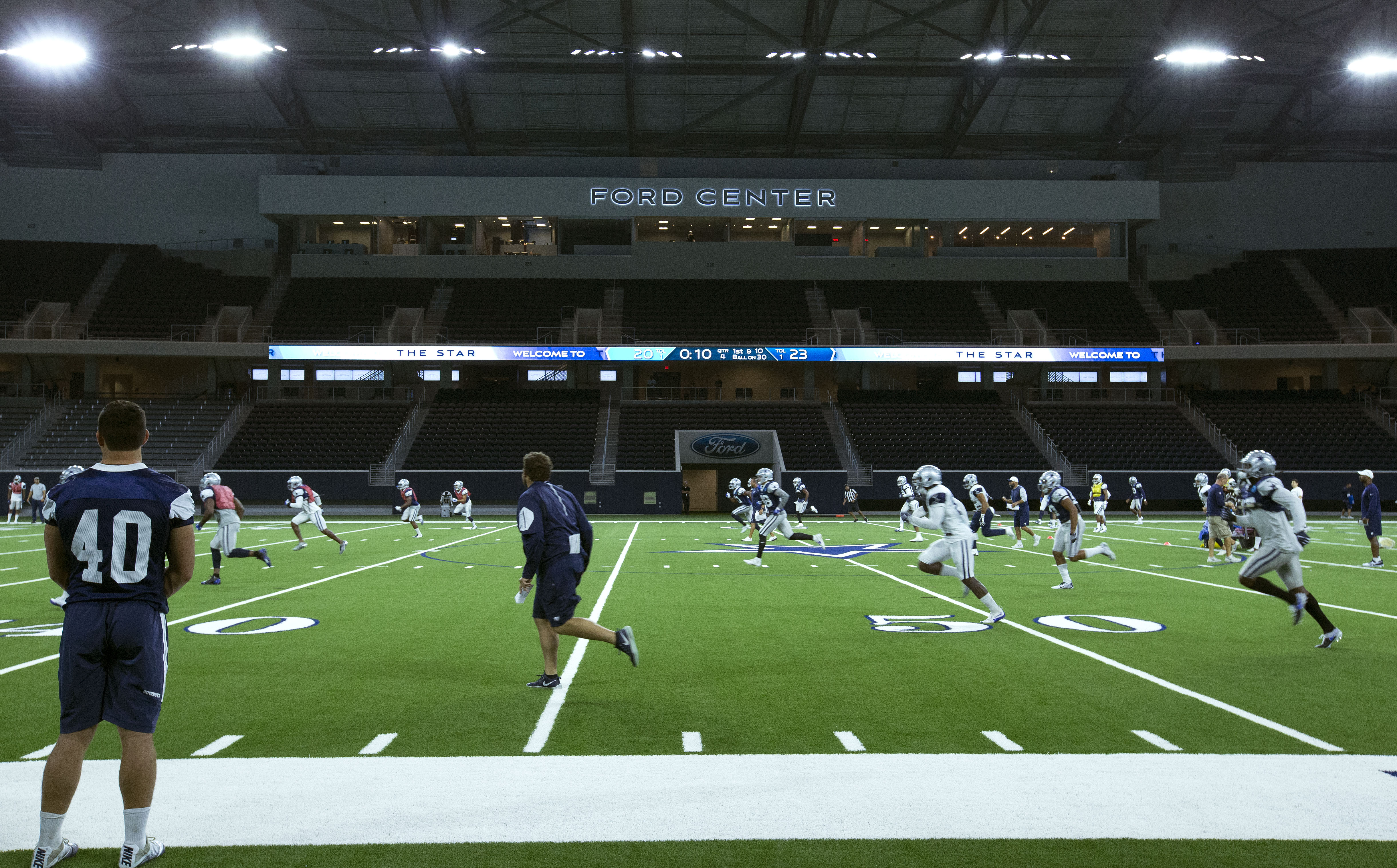 The Cowboys' new practice facility looks like a mini-NFL stadium