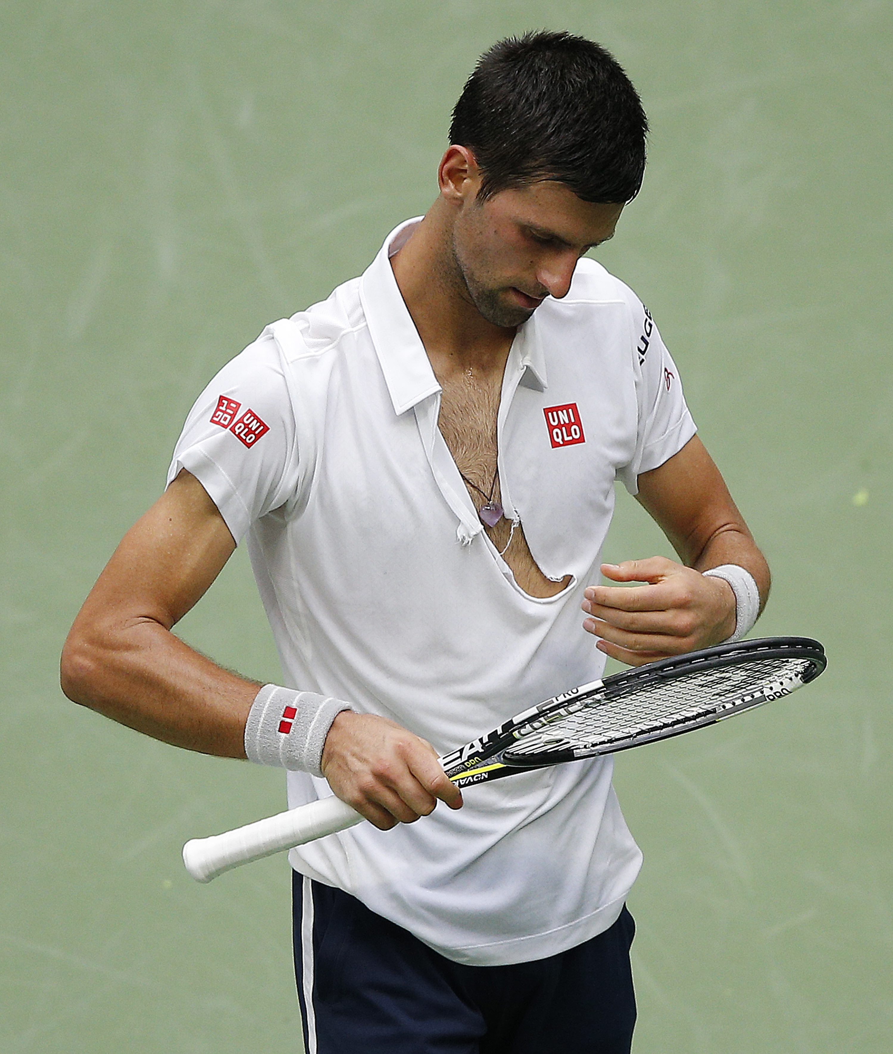 Uniqlo Shirt Signed by Novak Djokovic  CharityStars