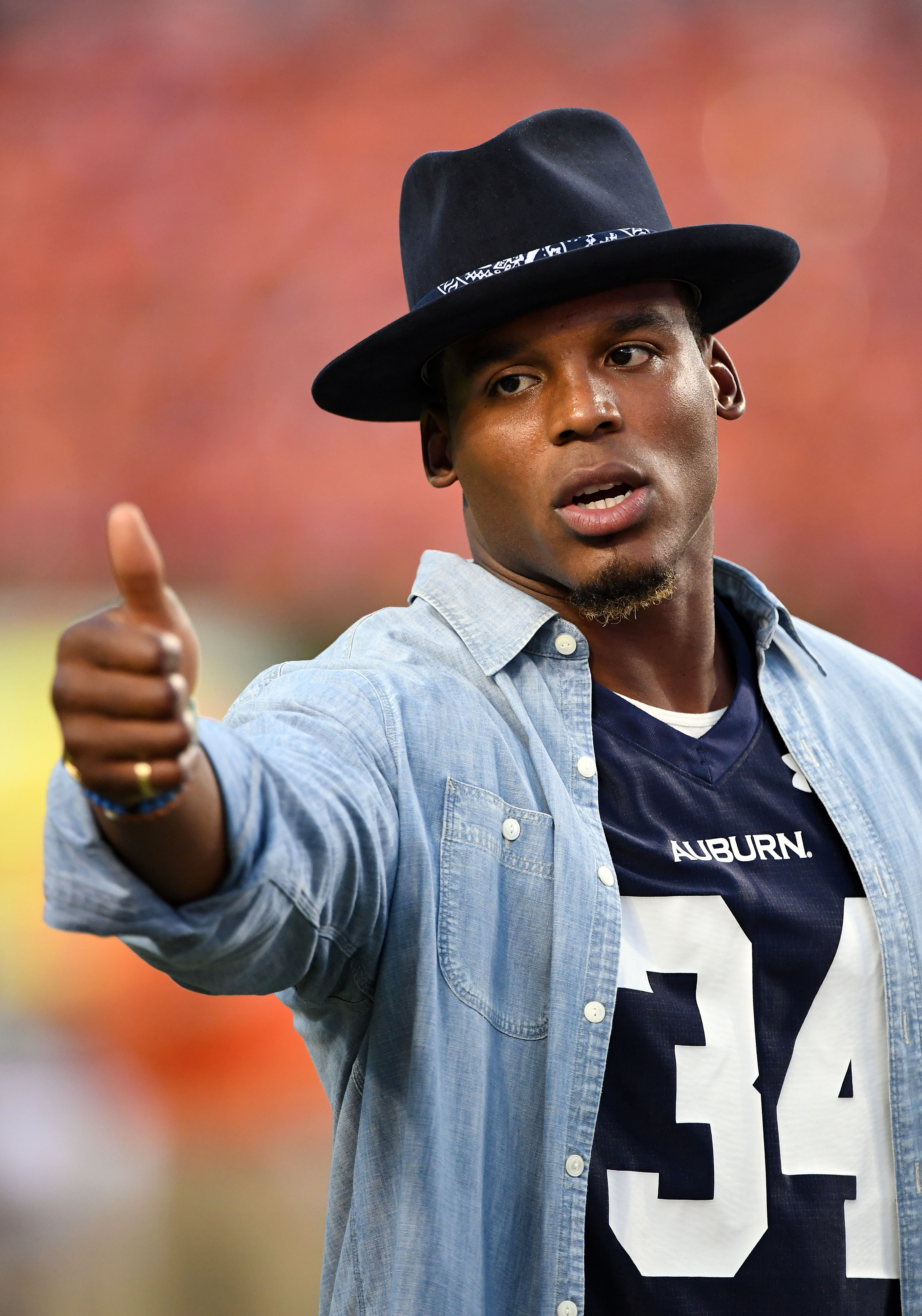 Cam Newton wearing Bo Jackson's No. 34 Auburn jersey #auburntigers #a, Football