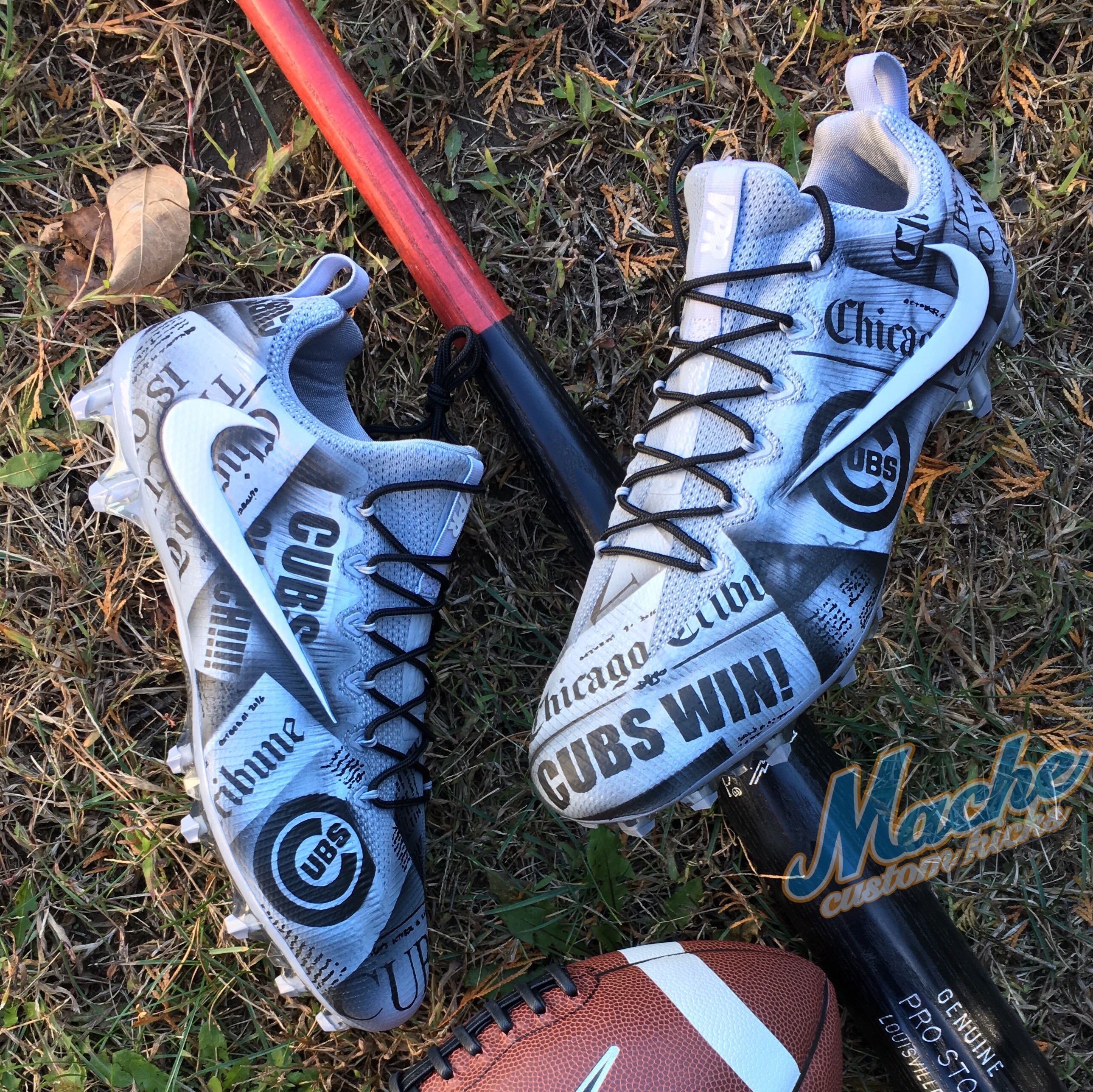Custom Football Cleats for - Prophetic Airbrush Designs