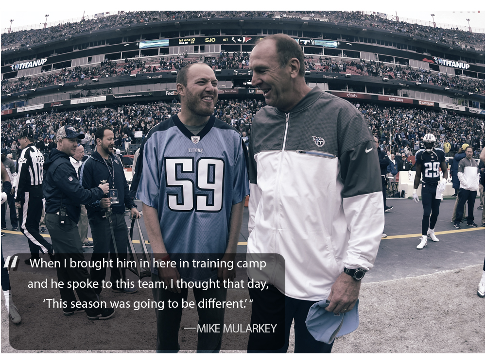 ALS is slowly robbing ex-linebacker Tim Shaw of his muscles. But he won't  let that stop him from living.