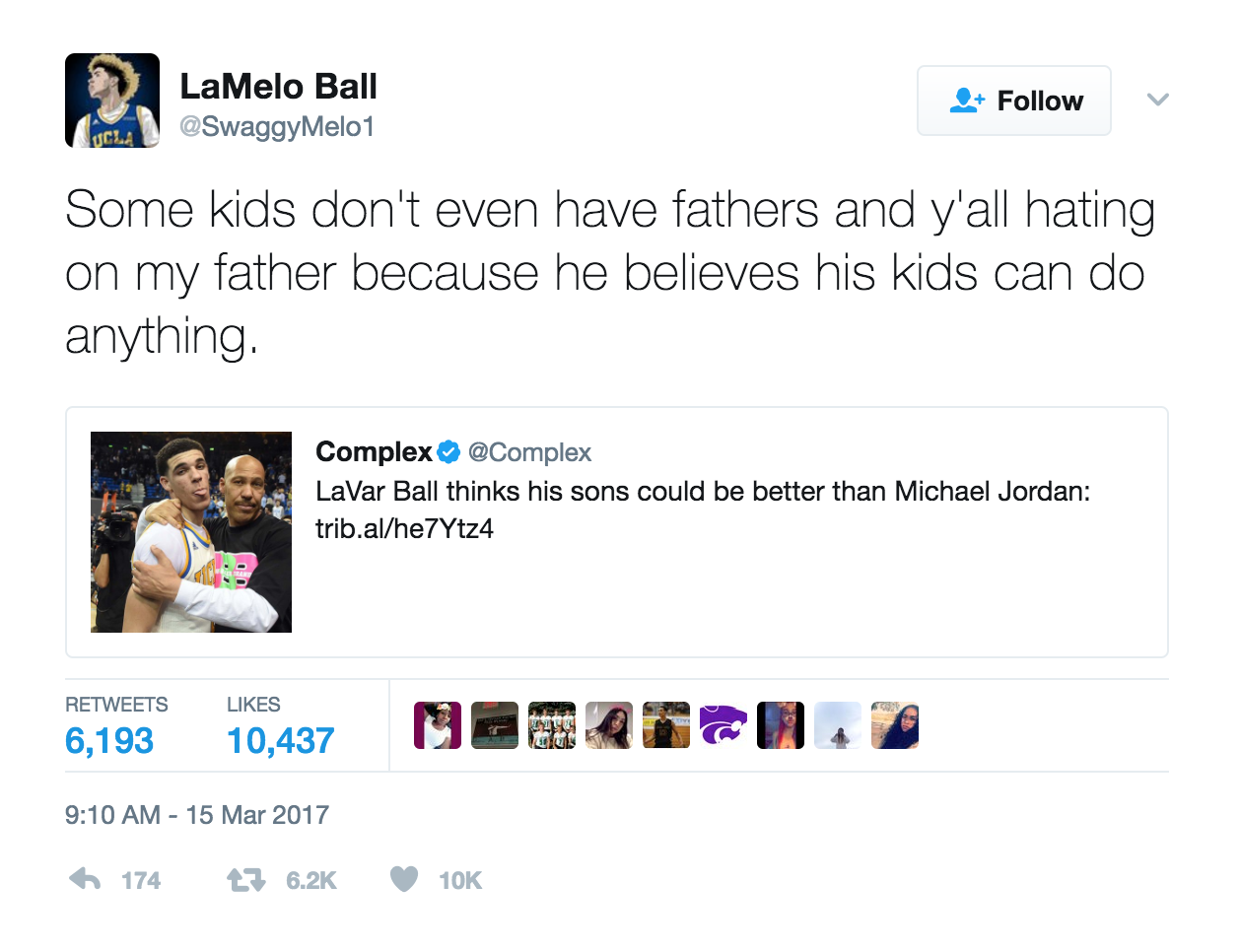LaMelo Ball Doesn't Agree With LaVar Ball That The Warriors Aren't The  Right Fit For Him: My Old Man, He's His Own Man. He Has His Opinions, I  Have Mine. Like I