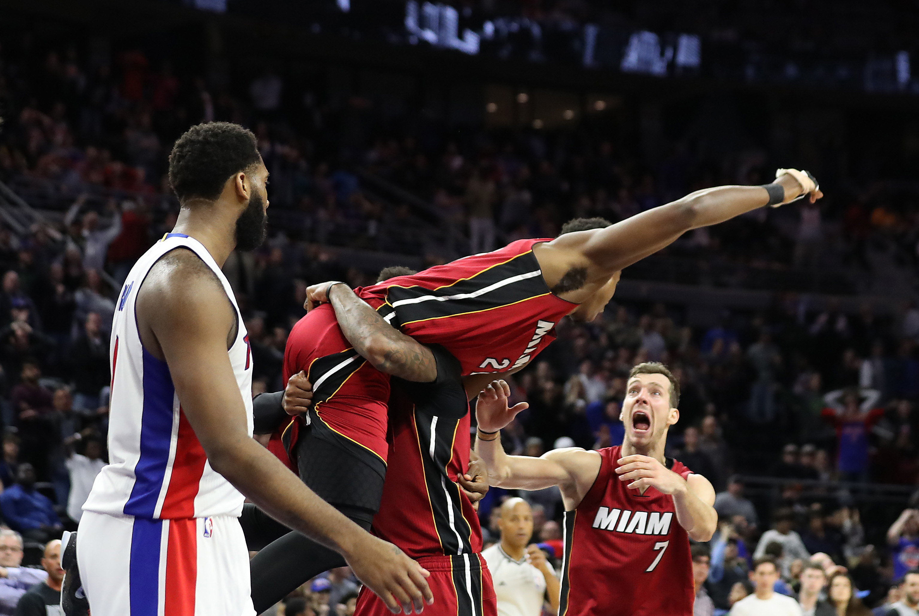 7 Photos Of The Heat Experiencing Pure Joy After Hassan Whiteside’s ...