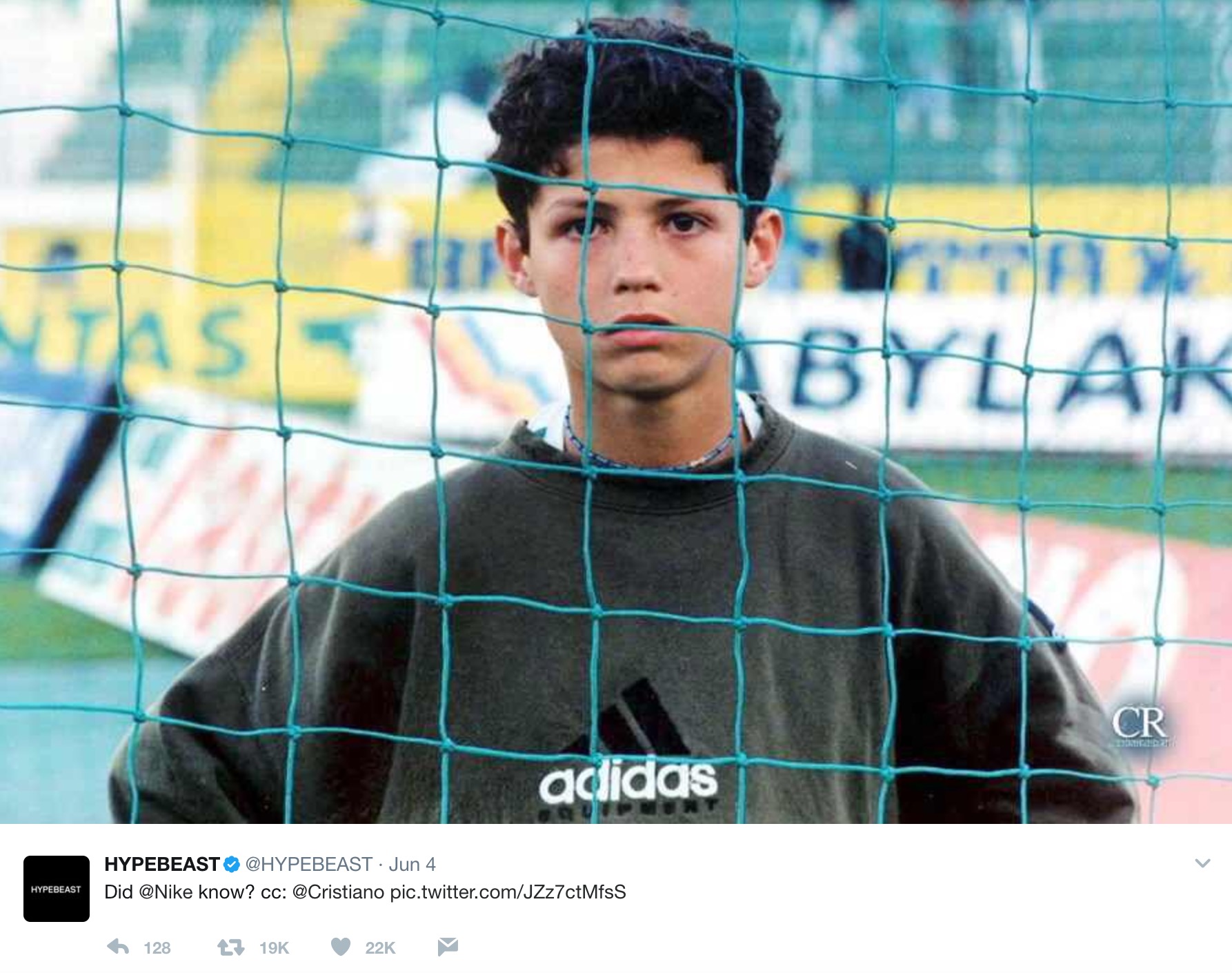 Nike Thought It Could Get Away With Image Of Young Cristiano Ronaldo Wearing Adidas In Ad For The Win