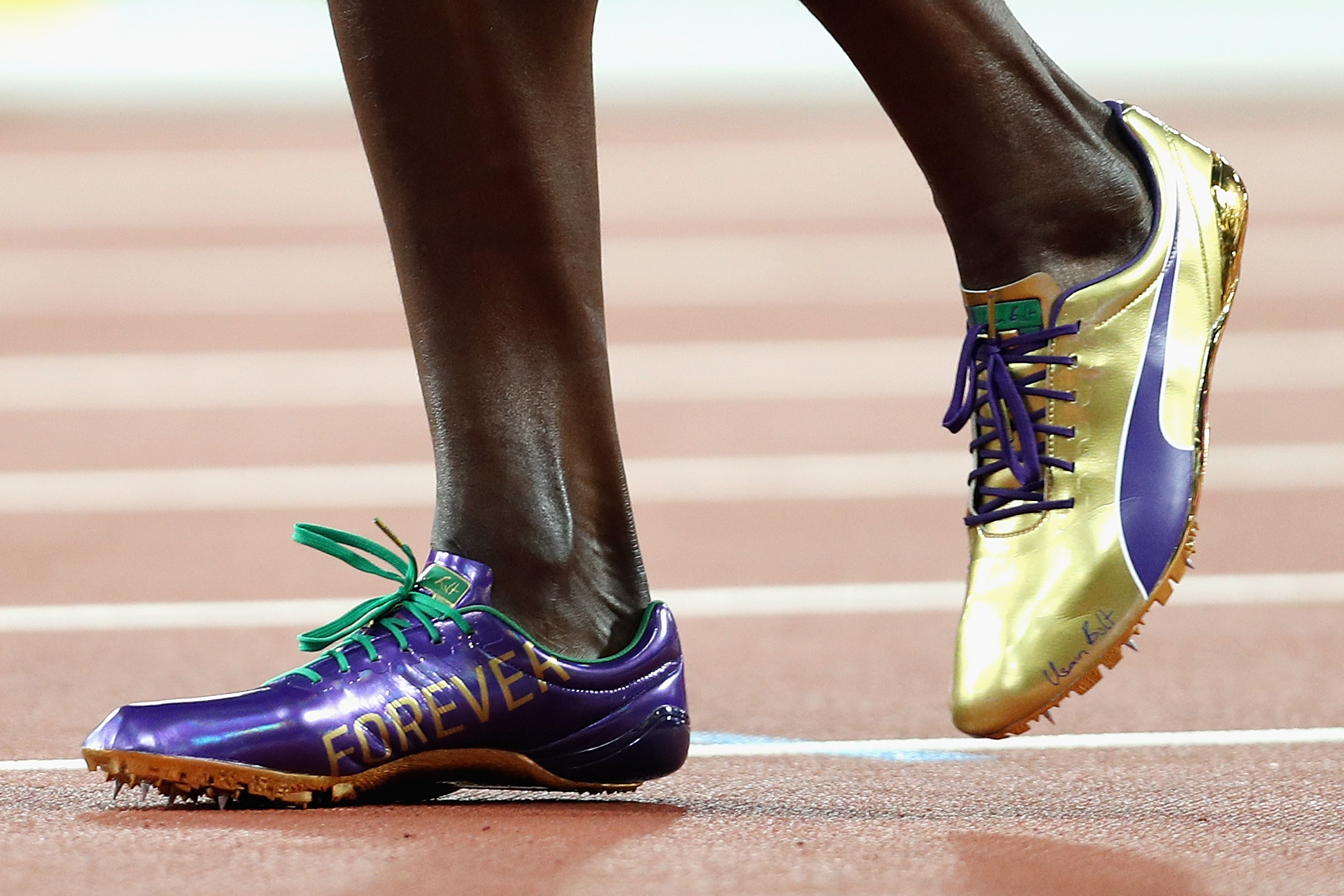 Usain Bolt has perfect shoes for his 