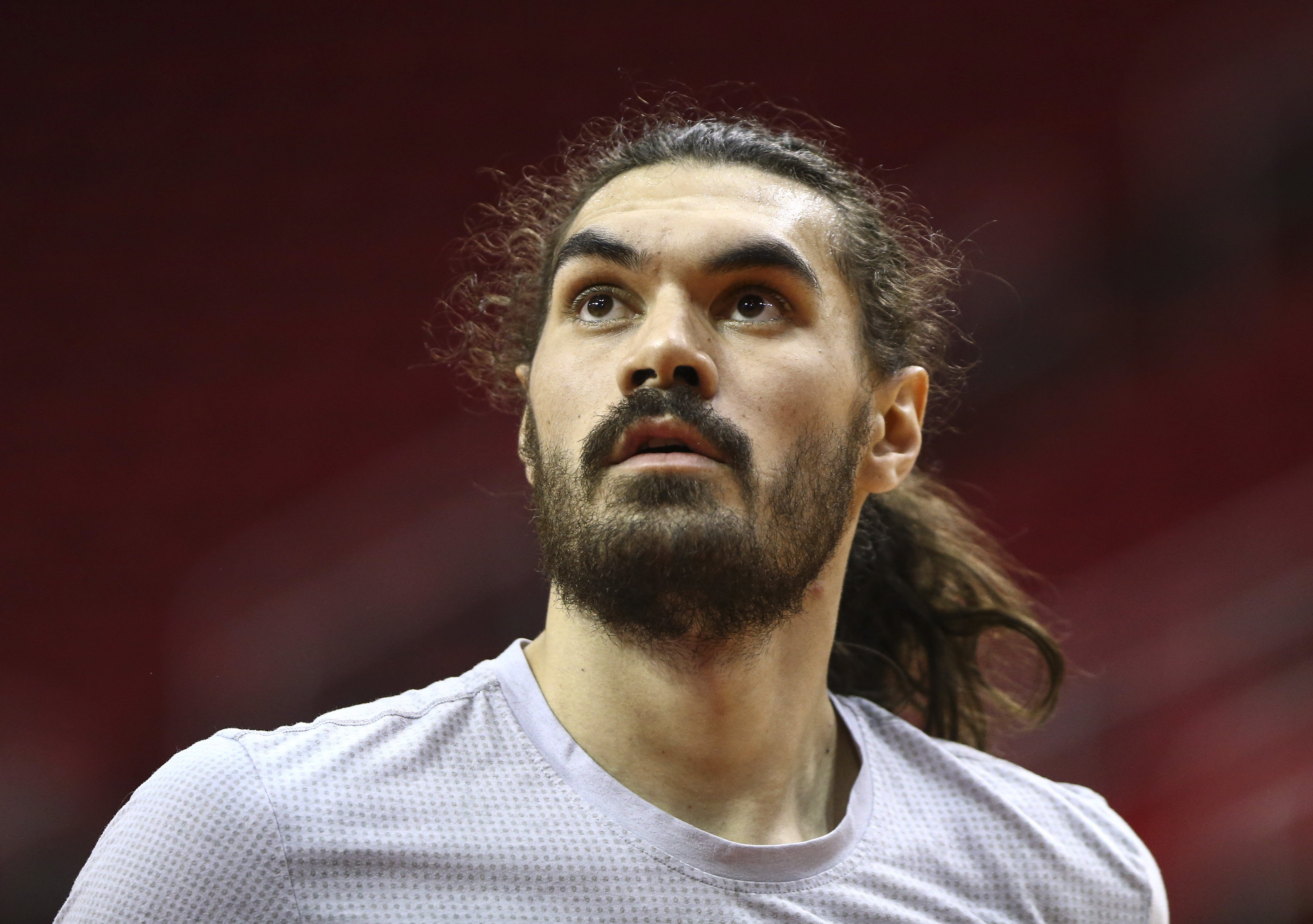 Thunder's Steven Adams shaved off his mustache and looks different