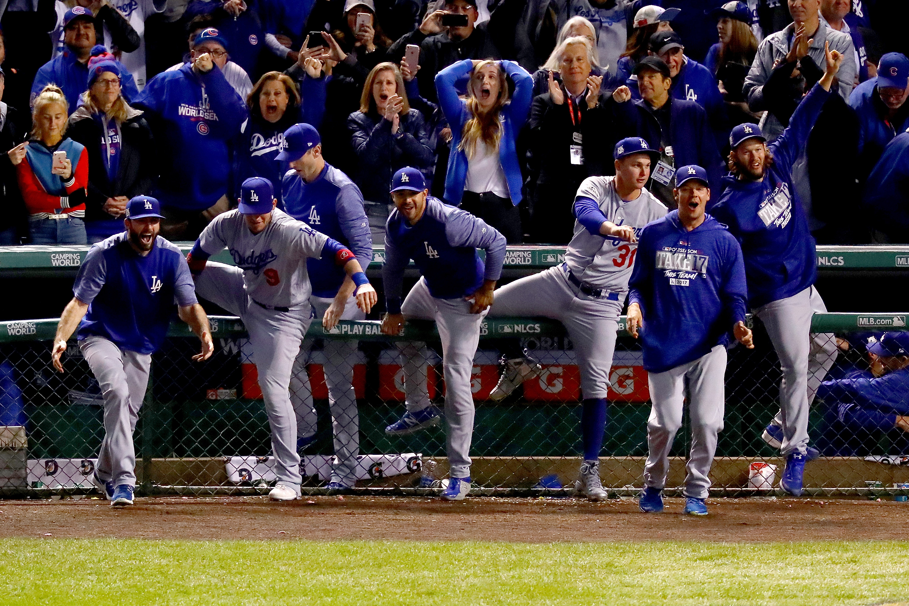 12 Photos Of Dodgers Celebrating After Advancing To World Series