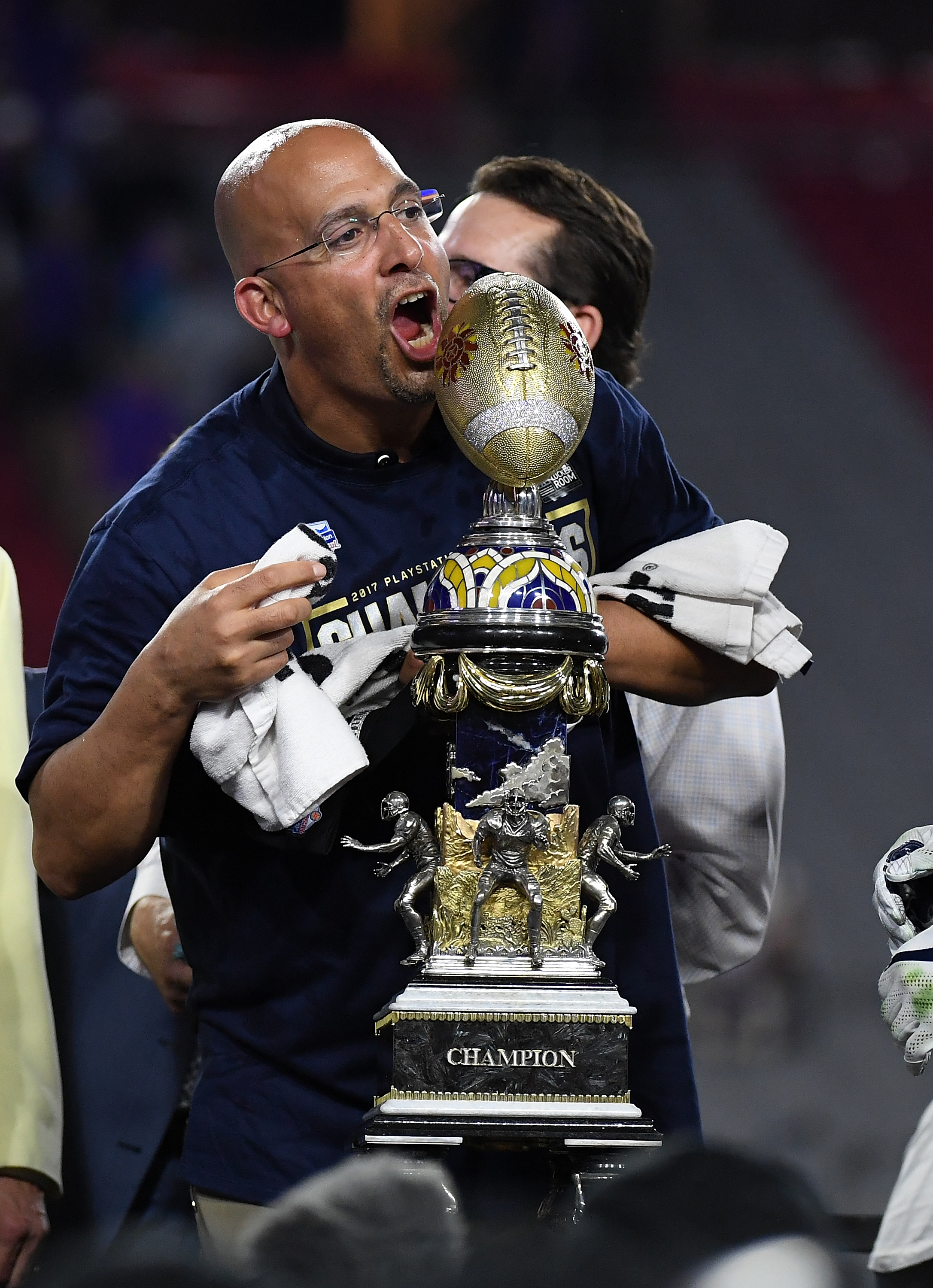 Penn State coach James Franklin and the Cotton Bowl Gatorade bath