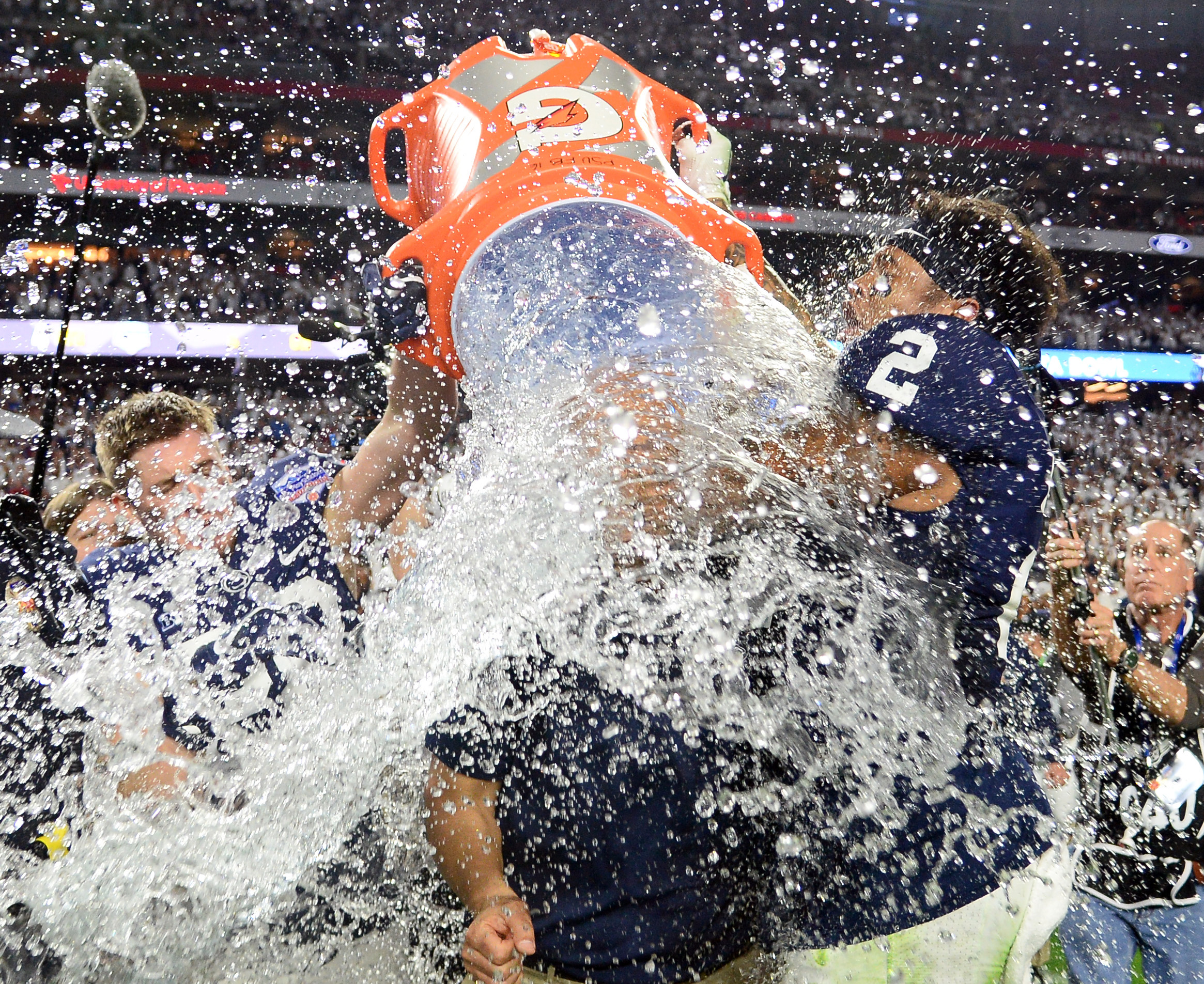 Penn State coach James Franklin and the Cotton Bowl Gatorade bath: Photo of  the week and the story behind it 