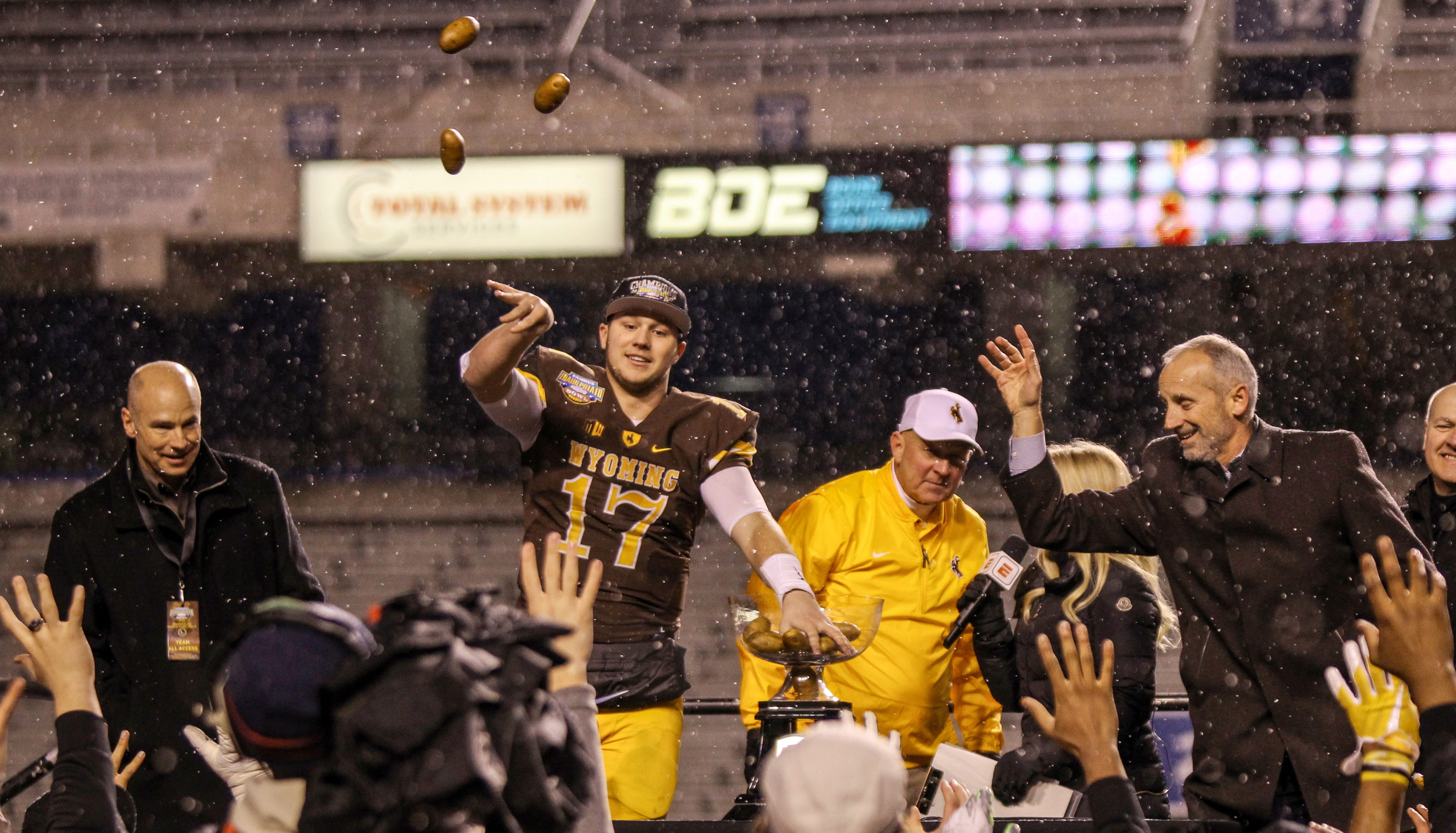 Wyoming QB Josh Allen accidentally swears twice during interview