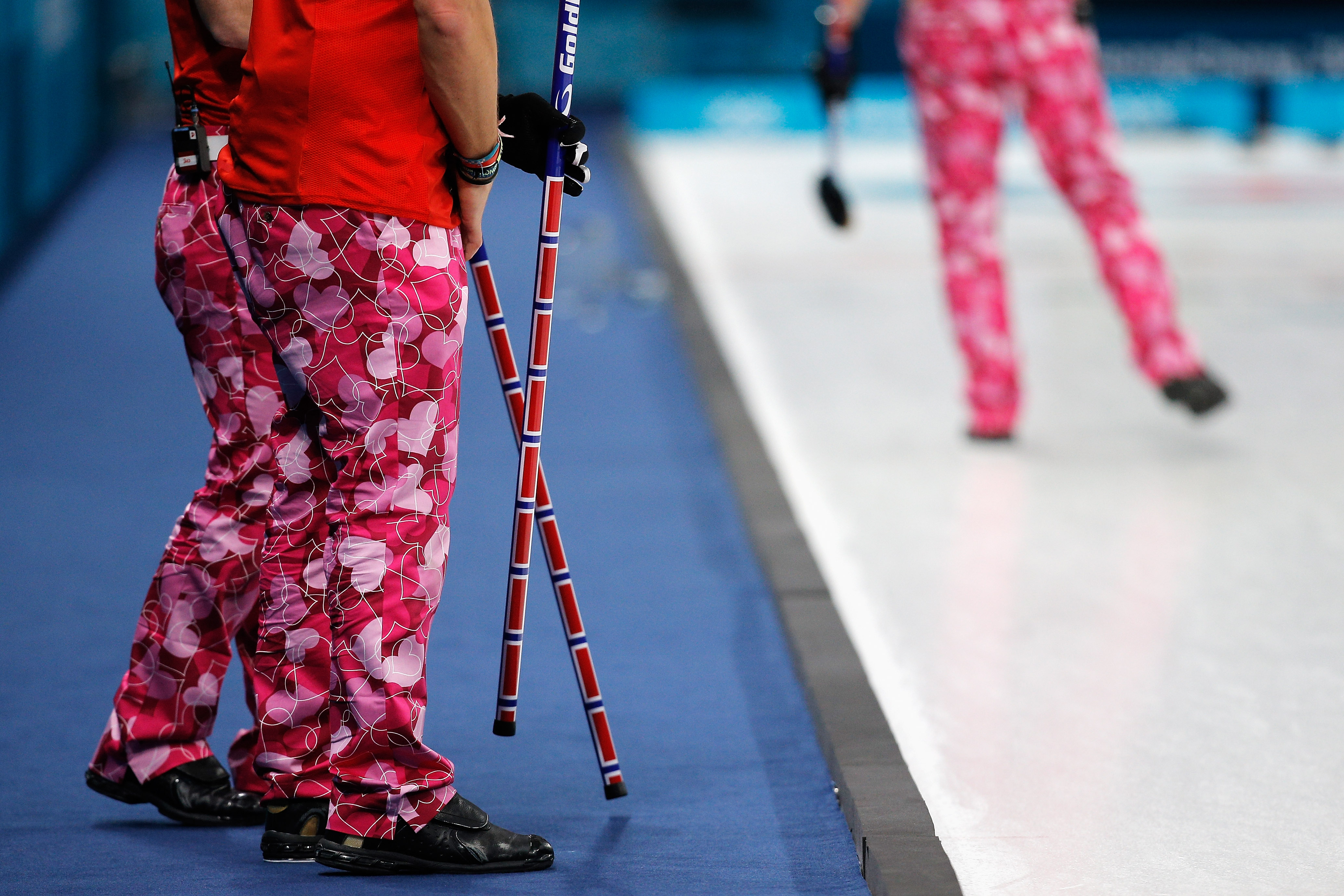 You'll fall in love with Norway's Valentine's Day curling pants