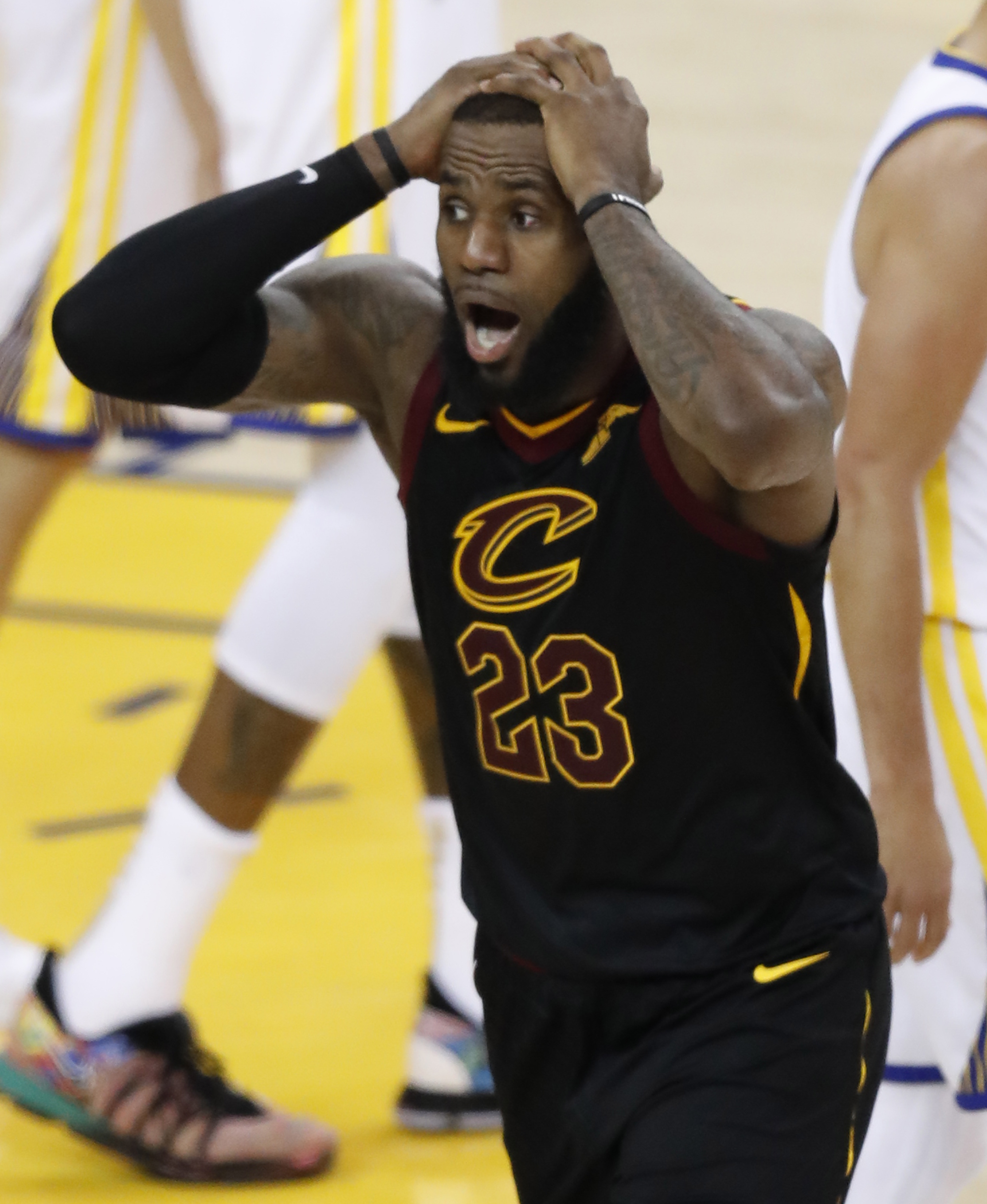 10 Exasperated LeBron James Photos That Sum Up Game 1 Of NBA Finals