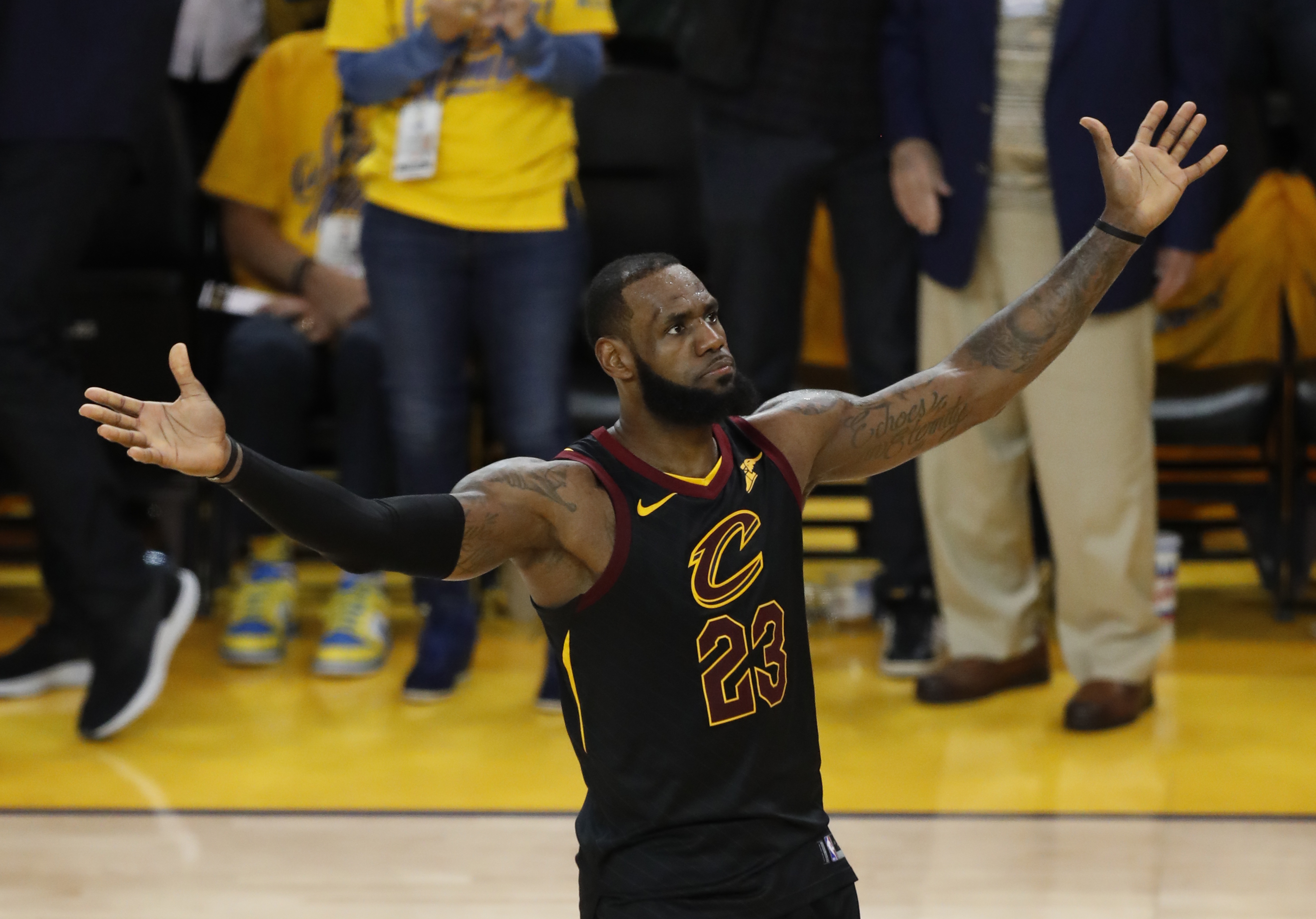 10 Exasperated LeBron James Photos That Sum Up Game 1 Of NBA Finals