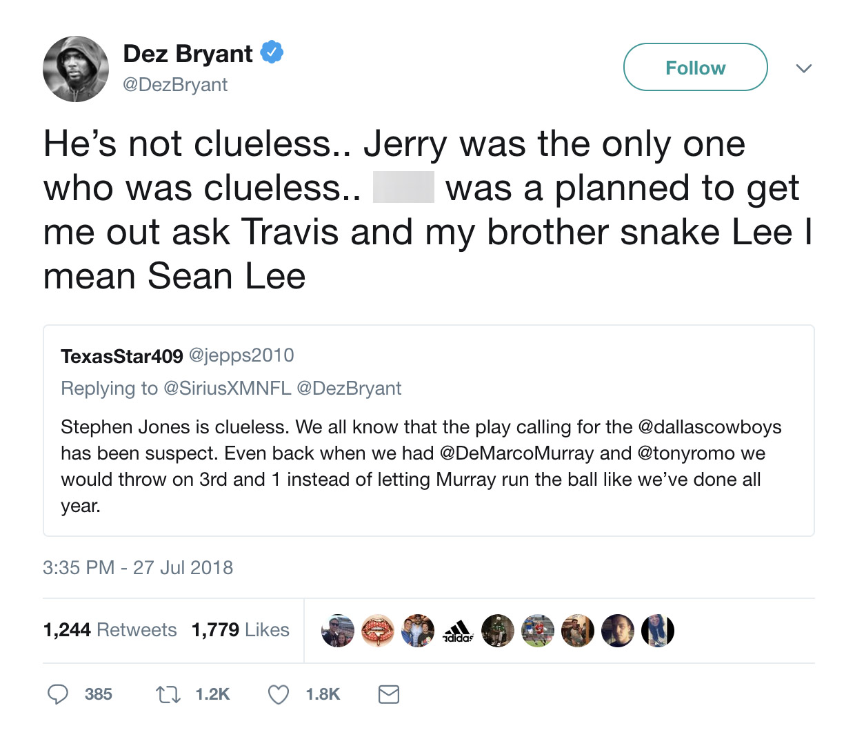 Dez Bryant tweets he would rather return to the Dallas Cowboys